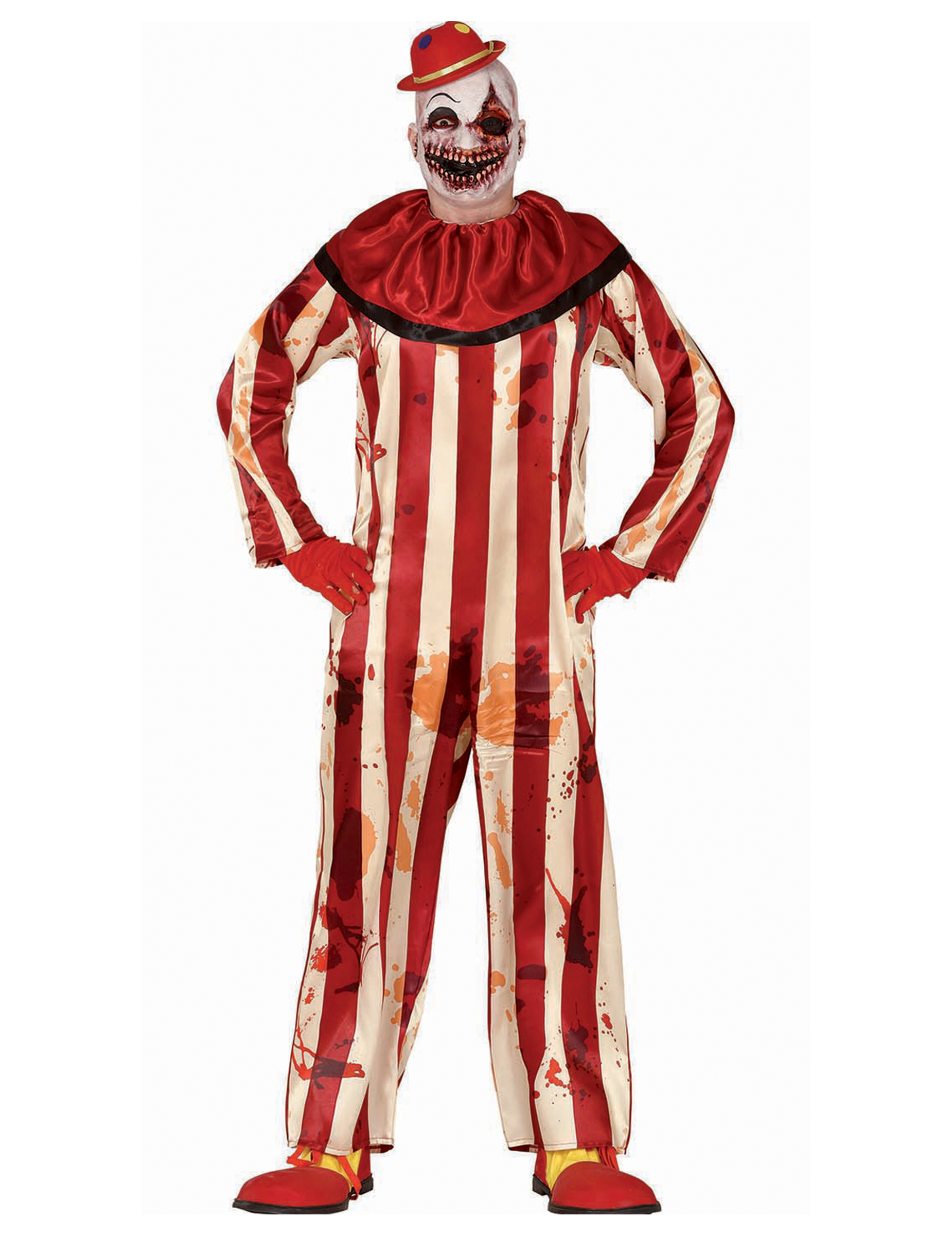 Gruseliger Clown Rot-Weiss Jugendliche von FIESTAS GUIRCA, S.L.