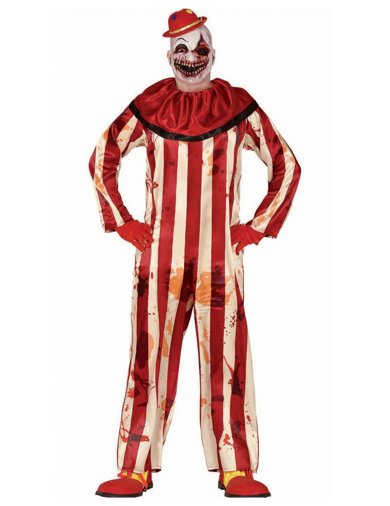 Gruseliger Clown Rot-Weiss Jugendliche von FIESTAS GUIRCA, S.L.