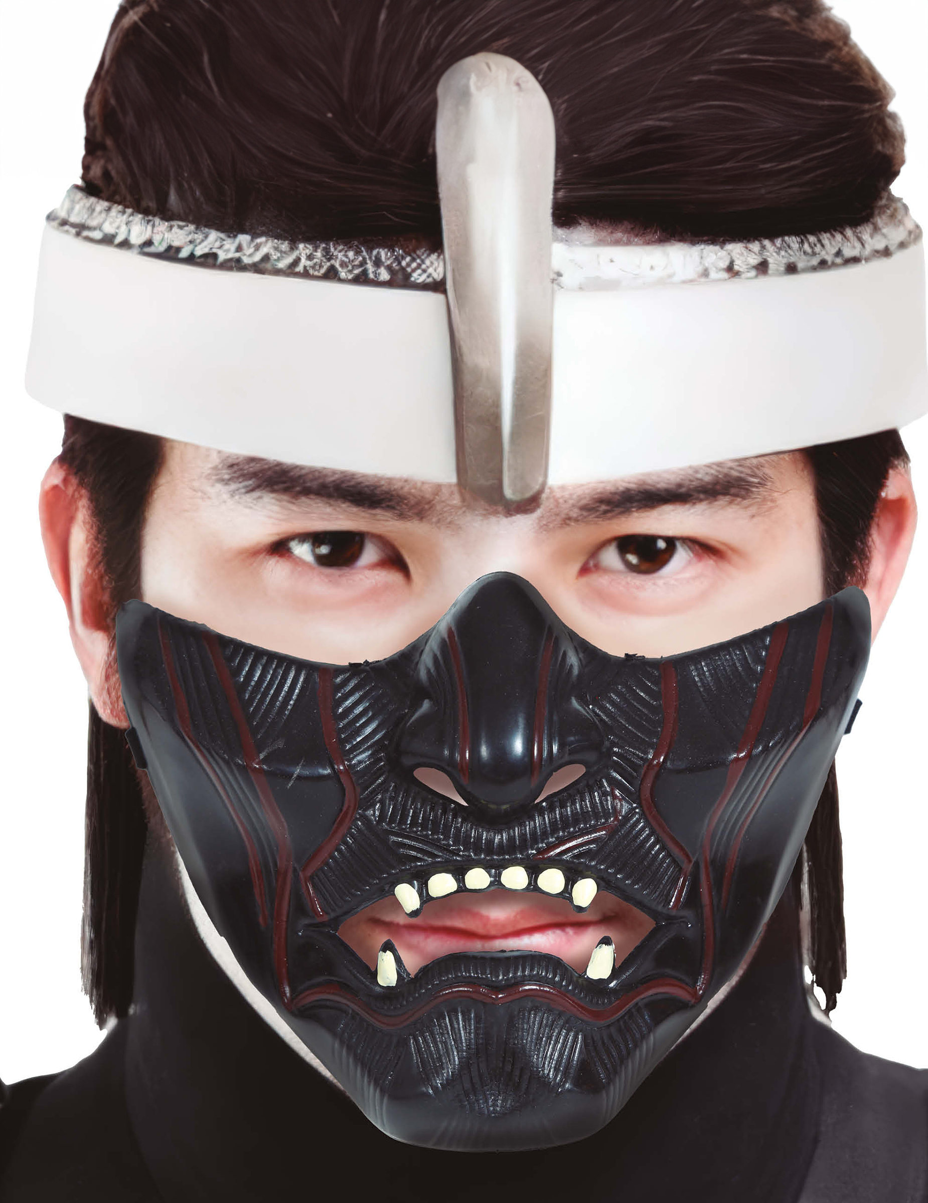 Halbmaske Ninja Krieger für Erwachsene von FIESTAS GUIRCA, S.L.