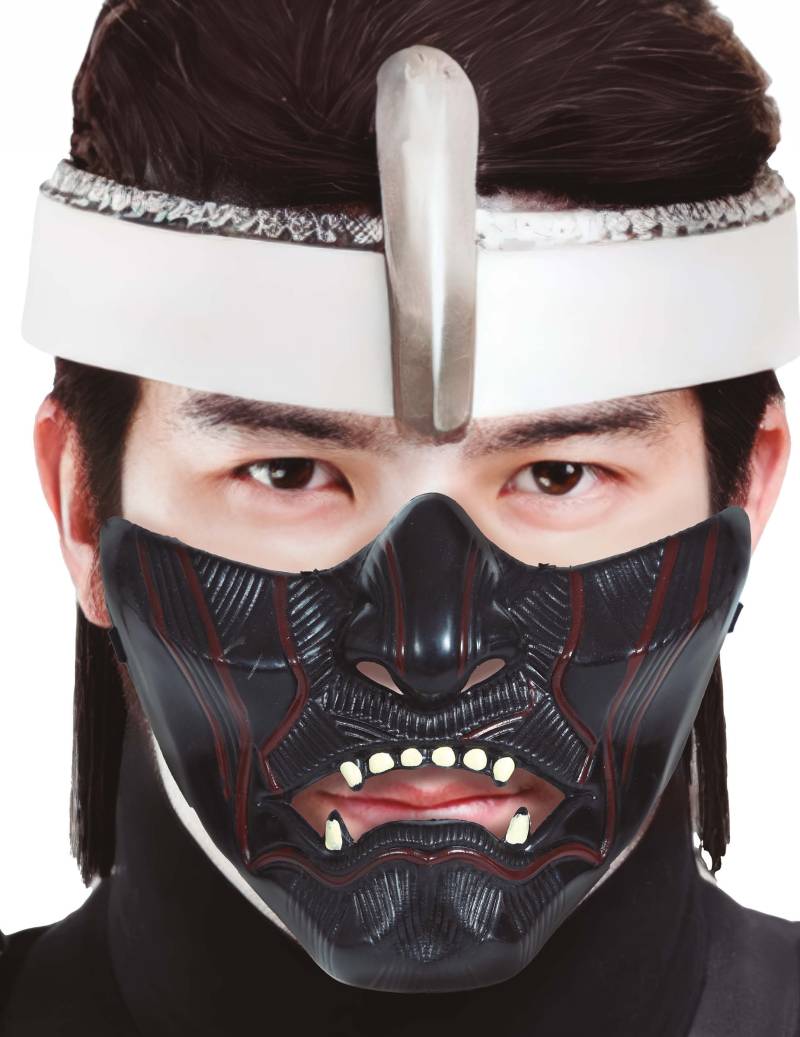 Halbmaske Ninja Krieger für Erwachsene von FIESTAS GUIRCA, S.L.
