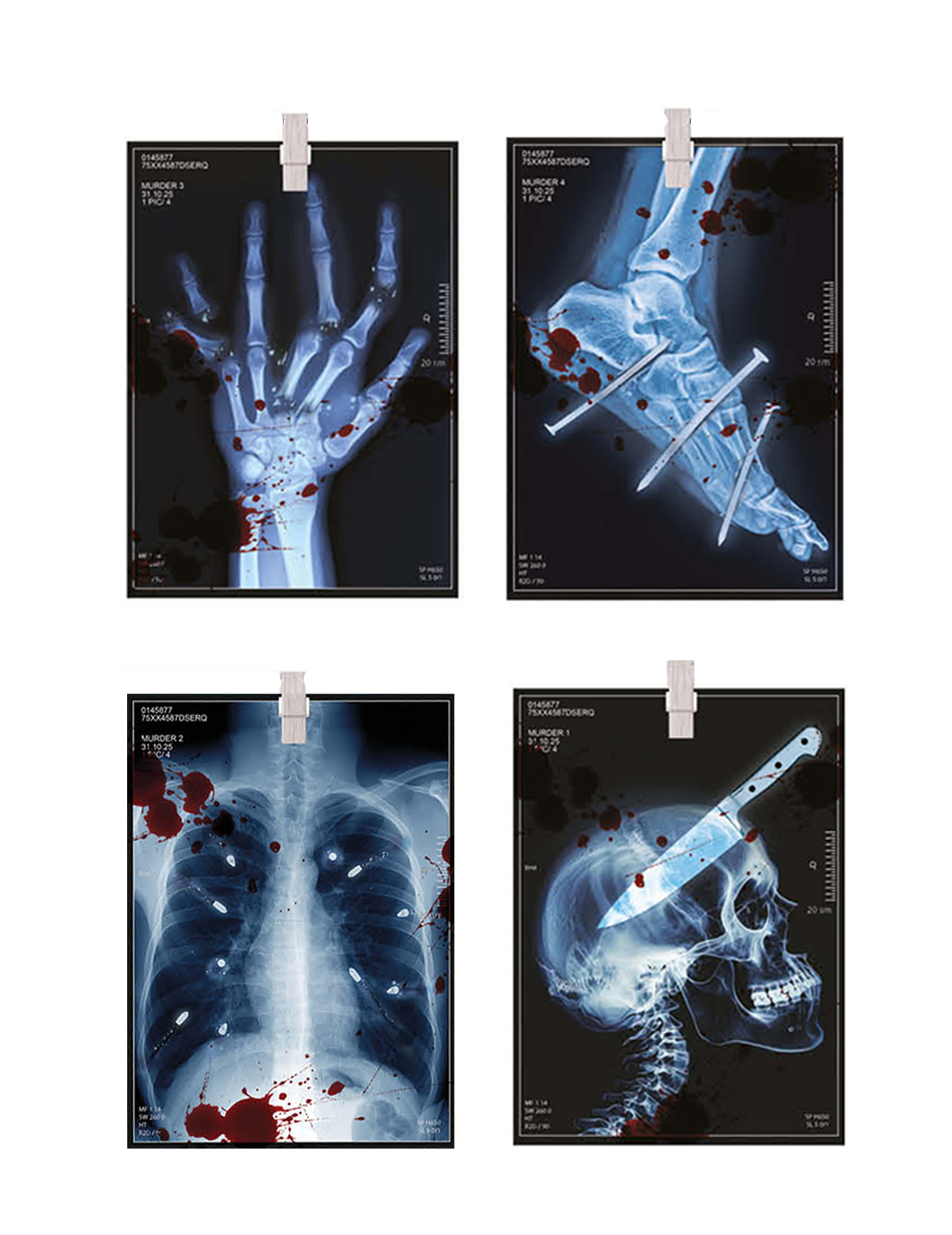 Halloween Röntgenbild Girlande 3m Papier von FIESTAS GUIRCA, S.L.