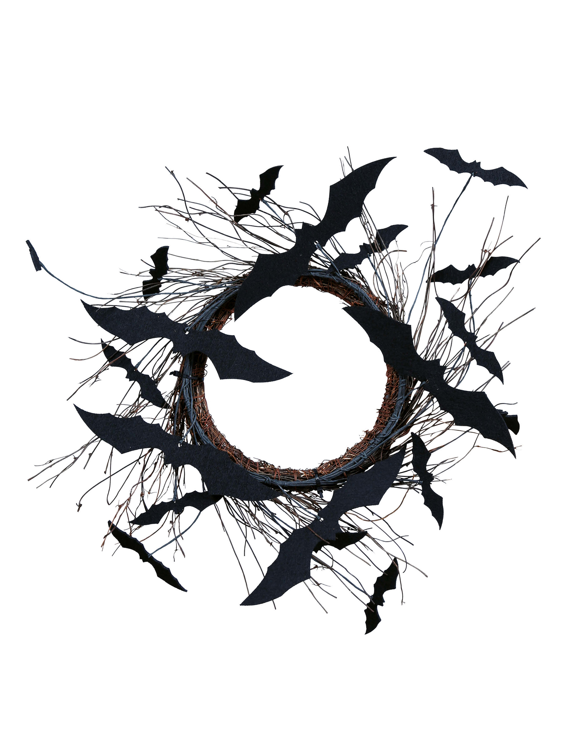 Halloween Türkranz mit Fledermäusen 30cm von FIESTAS GUIRCA, S.L.