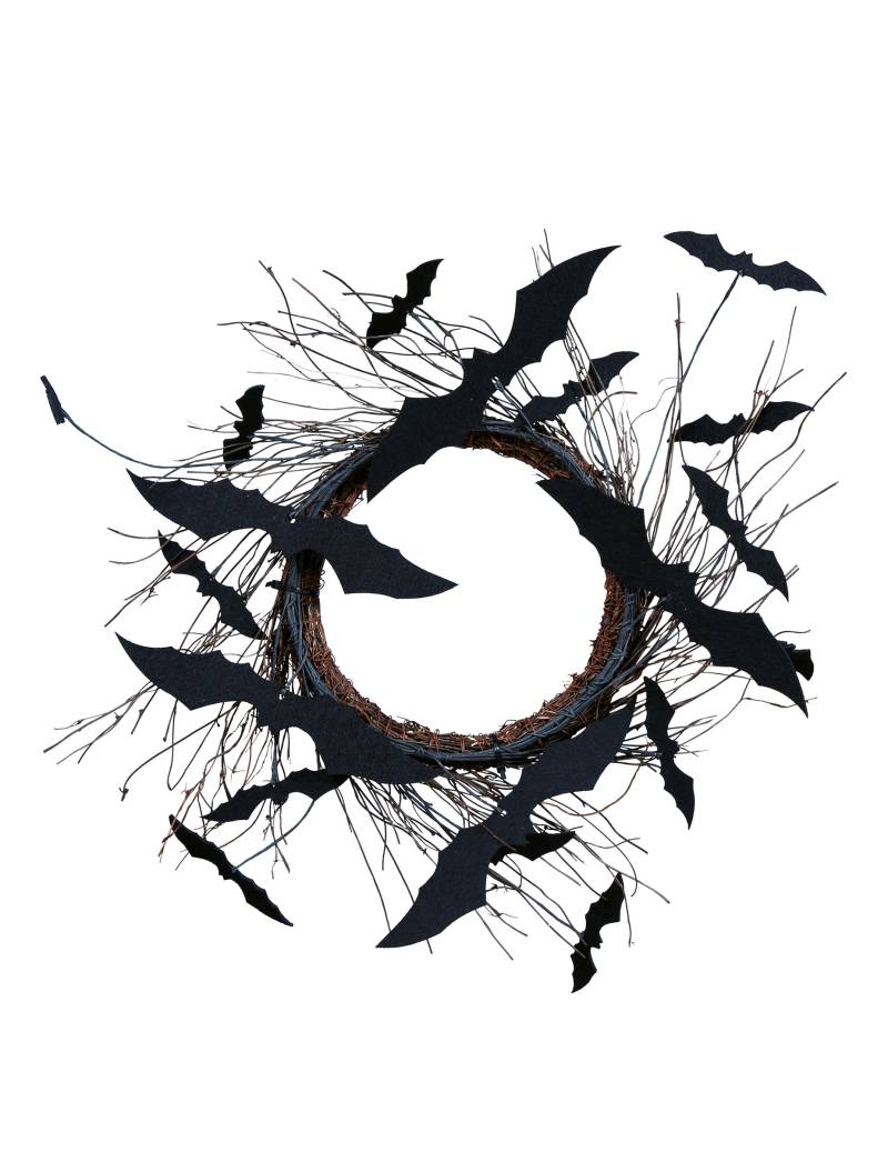 Halloween Türkranz mit Fledermäusen 30cm von FIESTAS GUIRCA, S.L.