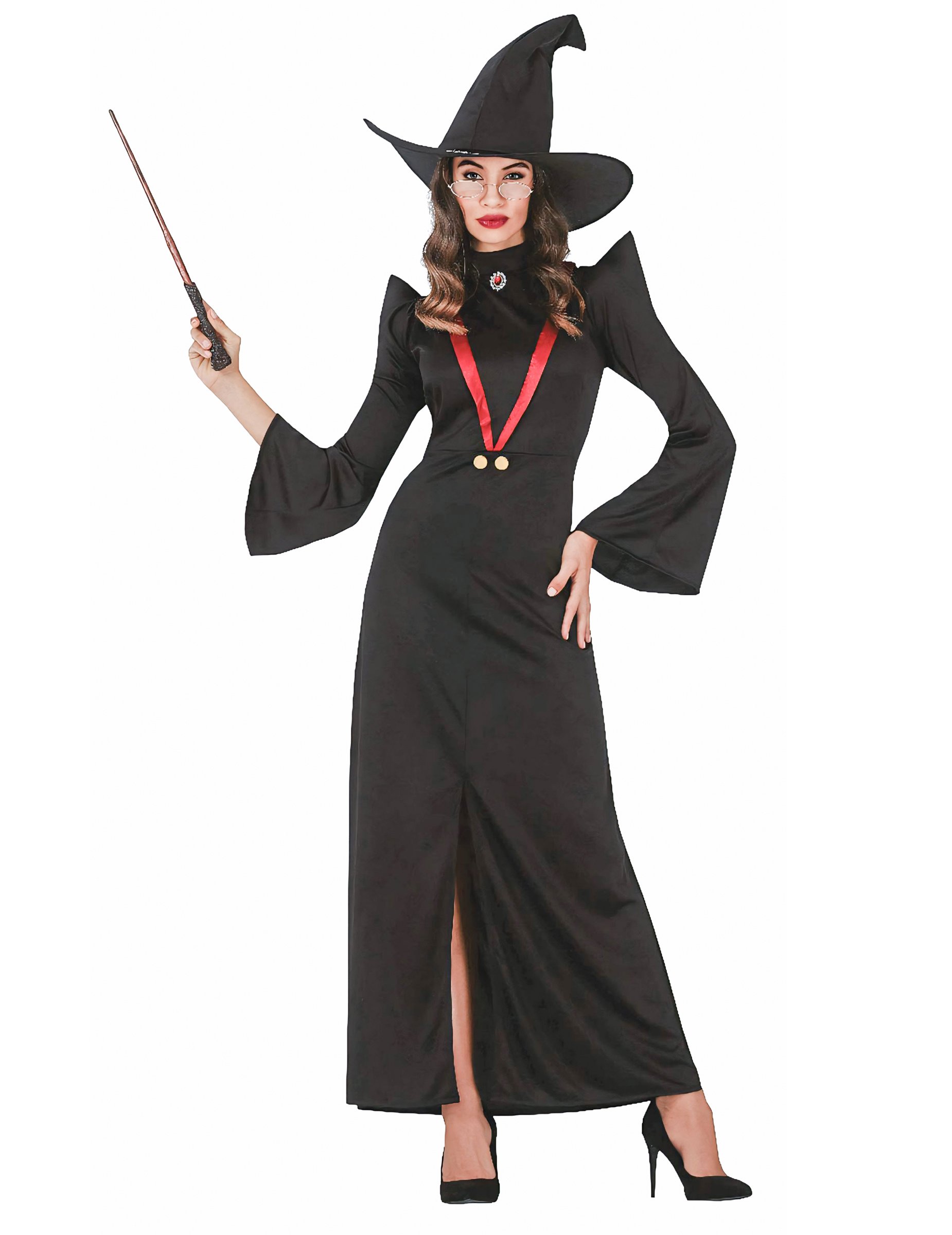 Hexen-Professorin Kostüm für Damen Hallloweenkostüm schwarz-rot Hexen-Professorin Kostüm für Damen Hallloweenkostüm schwarz-rot von FIESTAS GUIRCA, S.L.
