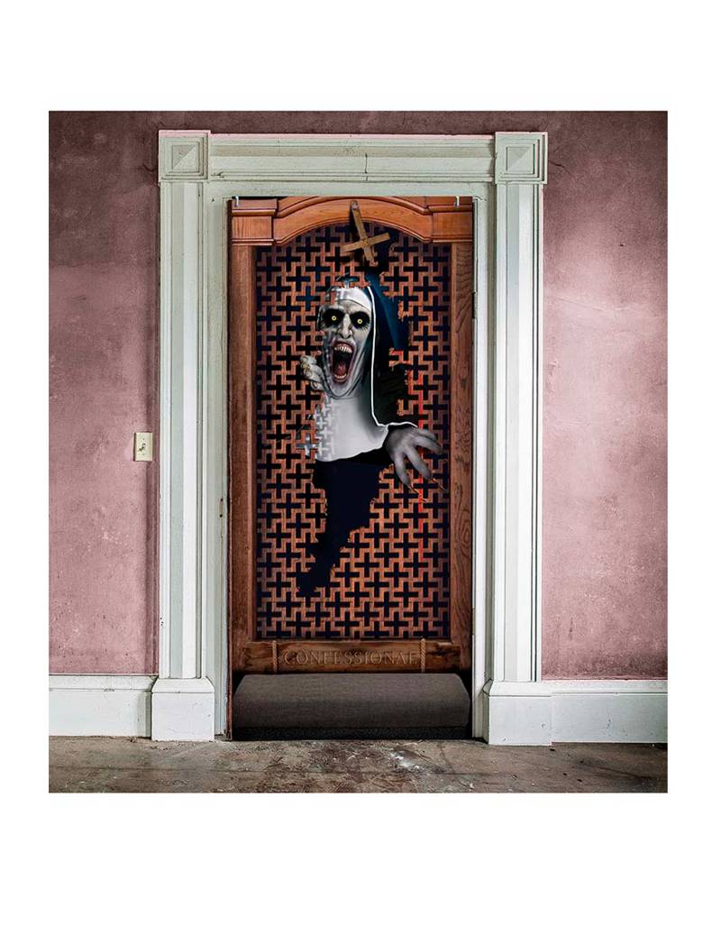 Horrornonne Wandbild Halloween-Deko 80x180 cm von FIESTAS GUIRCA, S.L.