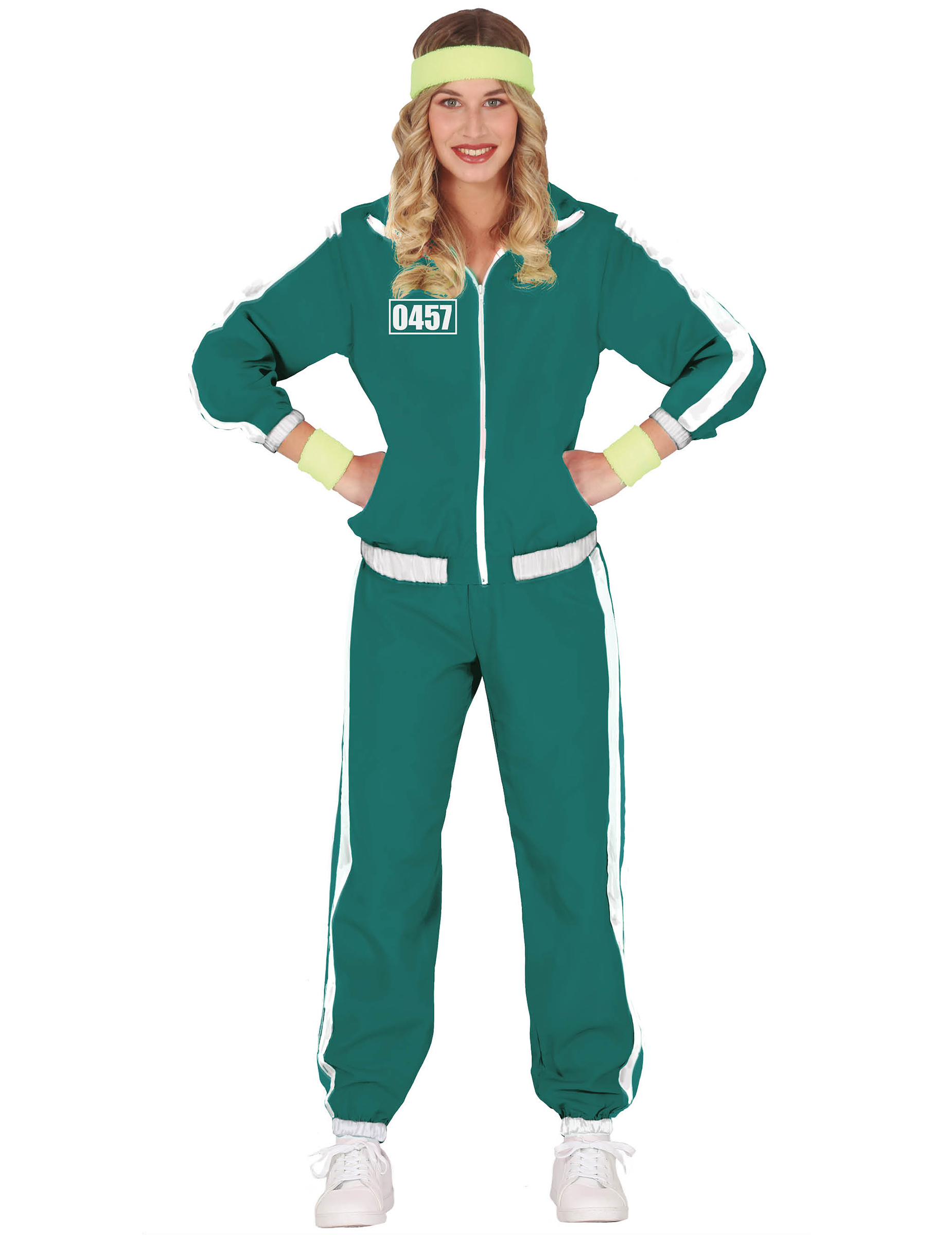 Horrorshow-Teilnehmer 0457 Trainingsanzug für Damen grün-weiß von FIESTAS GUIRCA, S.L.