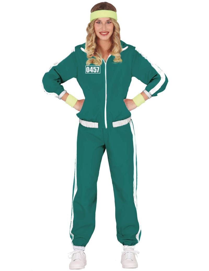 Horrorshow-Teilnehmer 0457 Trainingsanzug für Damen grün-weiß von FIESTAS GUIRCA, S.L.