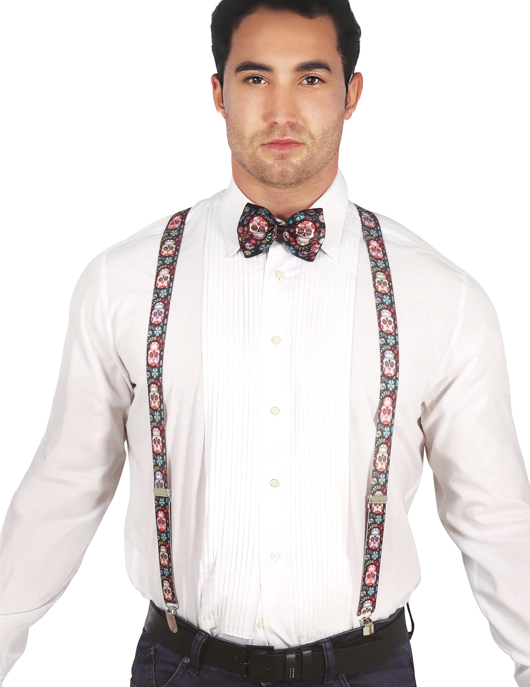 Hosenträger Tag der Toten für Erwachsene Halloween von FIESTAS GUIRCA, S.L.