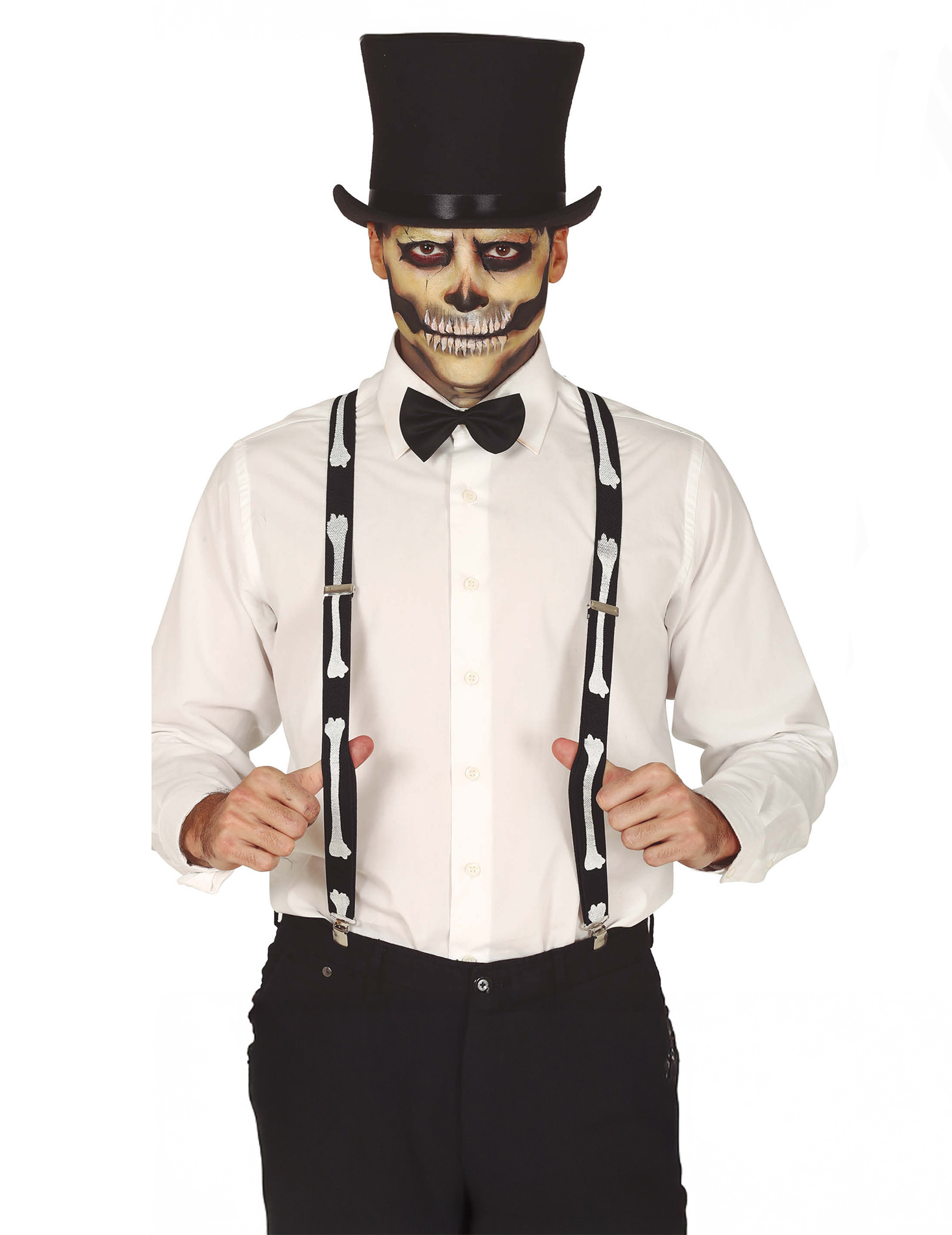 Hosenträger mit Skelett Knochen Motiv für Erwachsene Hosenträger mit Skelett Knochen Motiv für Erwachsene von FIESTAS GUIRCA, S.L.