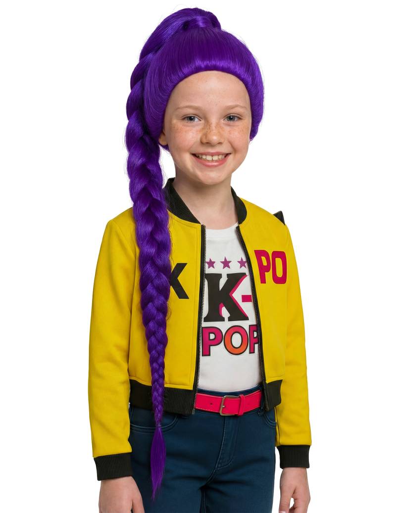 K-Pop Perücke Zopf Violett für Kinder K-Pop Perücke Zopf Violett für Kinder von FIESTAS GUIRCA, S.L.