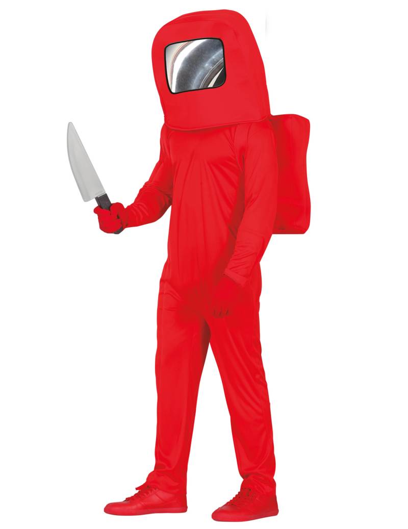 Killer-Astronaut Teenager-Kostüm rot von FIESTAS GUIRCA, S.L.