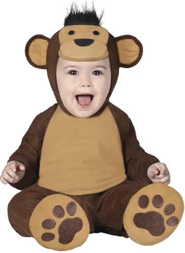 Kostüm Affe Overall Monkey braun Kinderfasching Größe 12-24 Monate von Fiestas GUiRCA