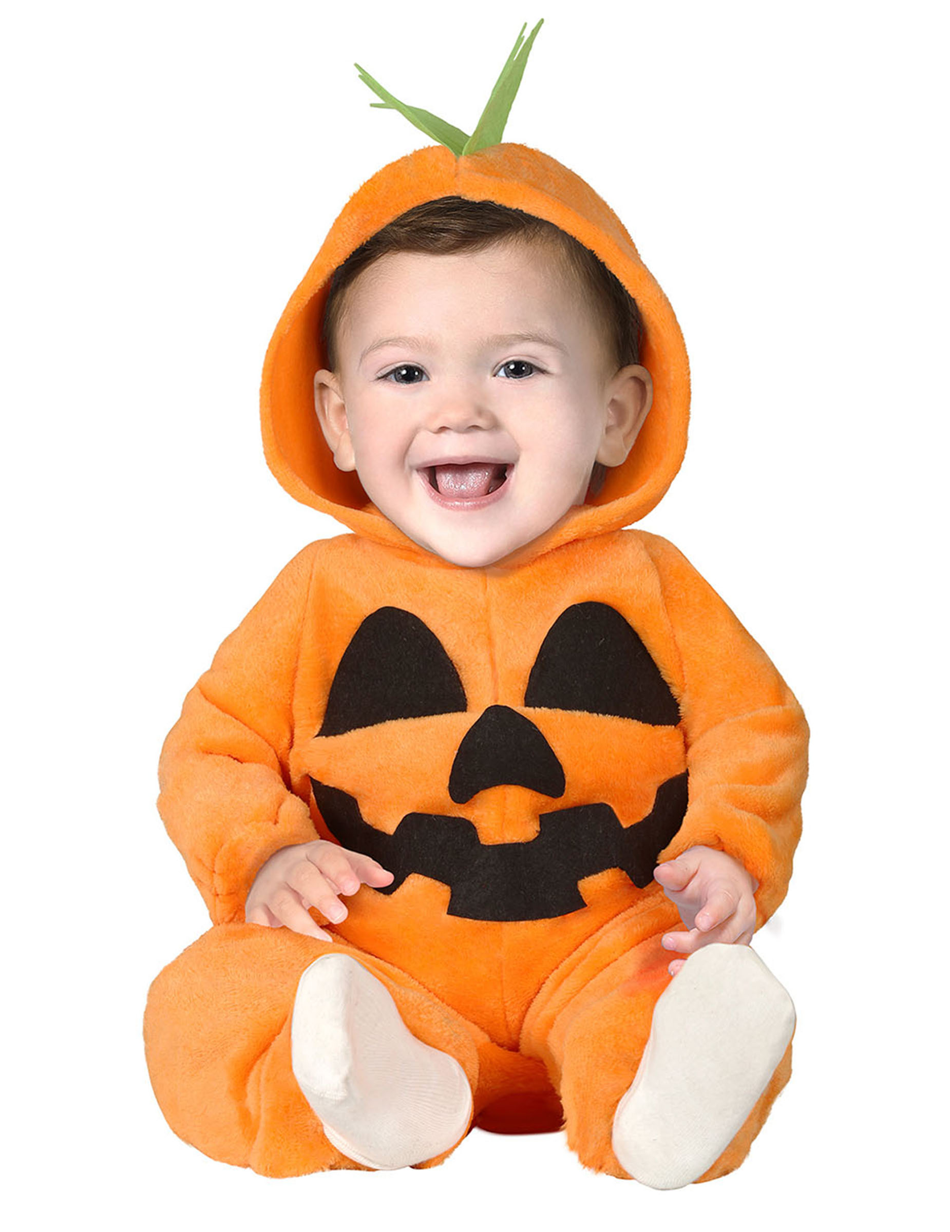 Kürbis-Kostüm Overall für Babys orange von FIESTAS GUIRCA, S.L.