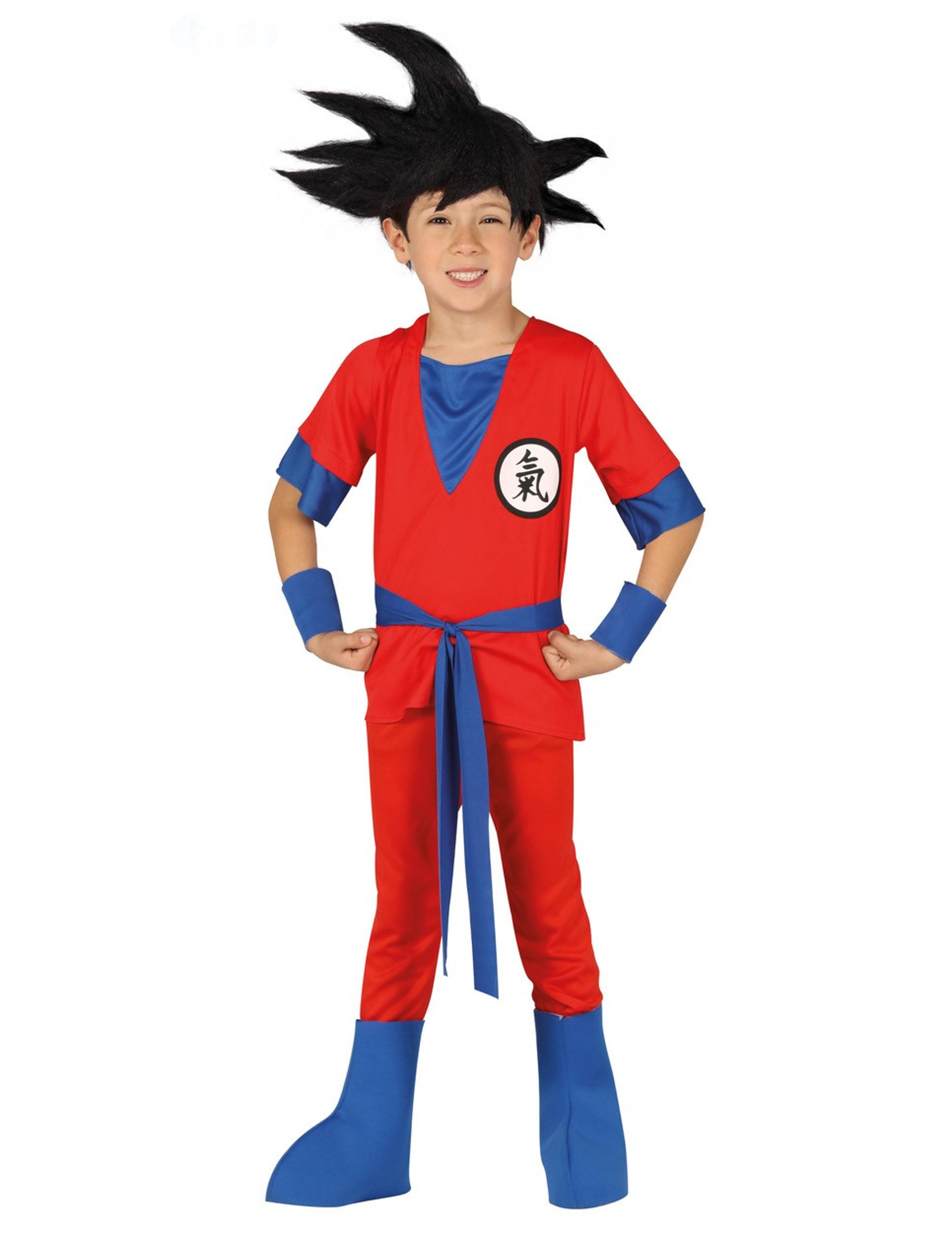 Manga Ninja-Kostüm für Jungen Faschingskostüm rot-blau von FIESTAS GUIRCA, S.L.