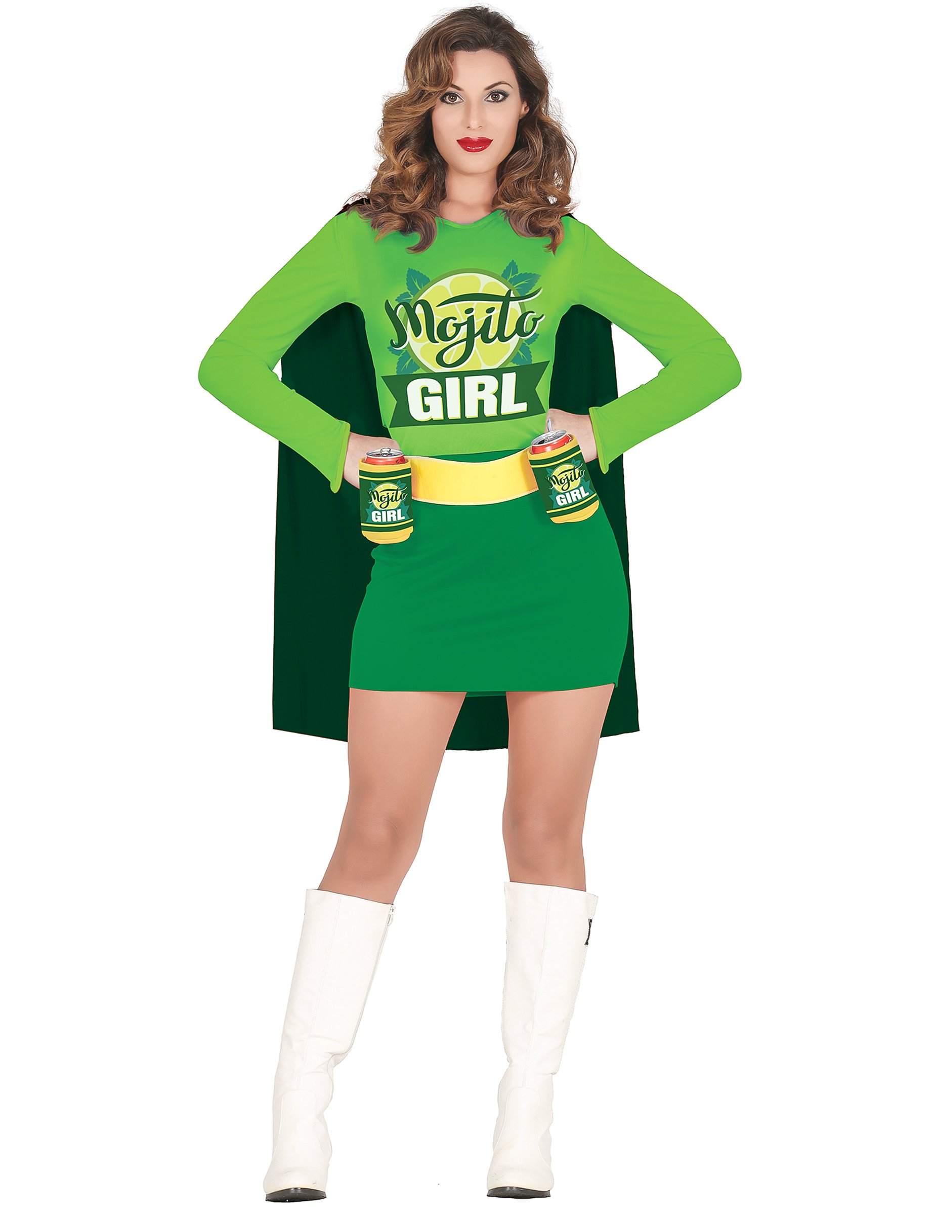 Mojito Girl Kostüm Damen grün von FIESTAS GUIRCA, S.L.