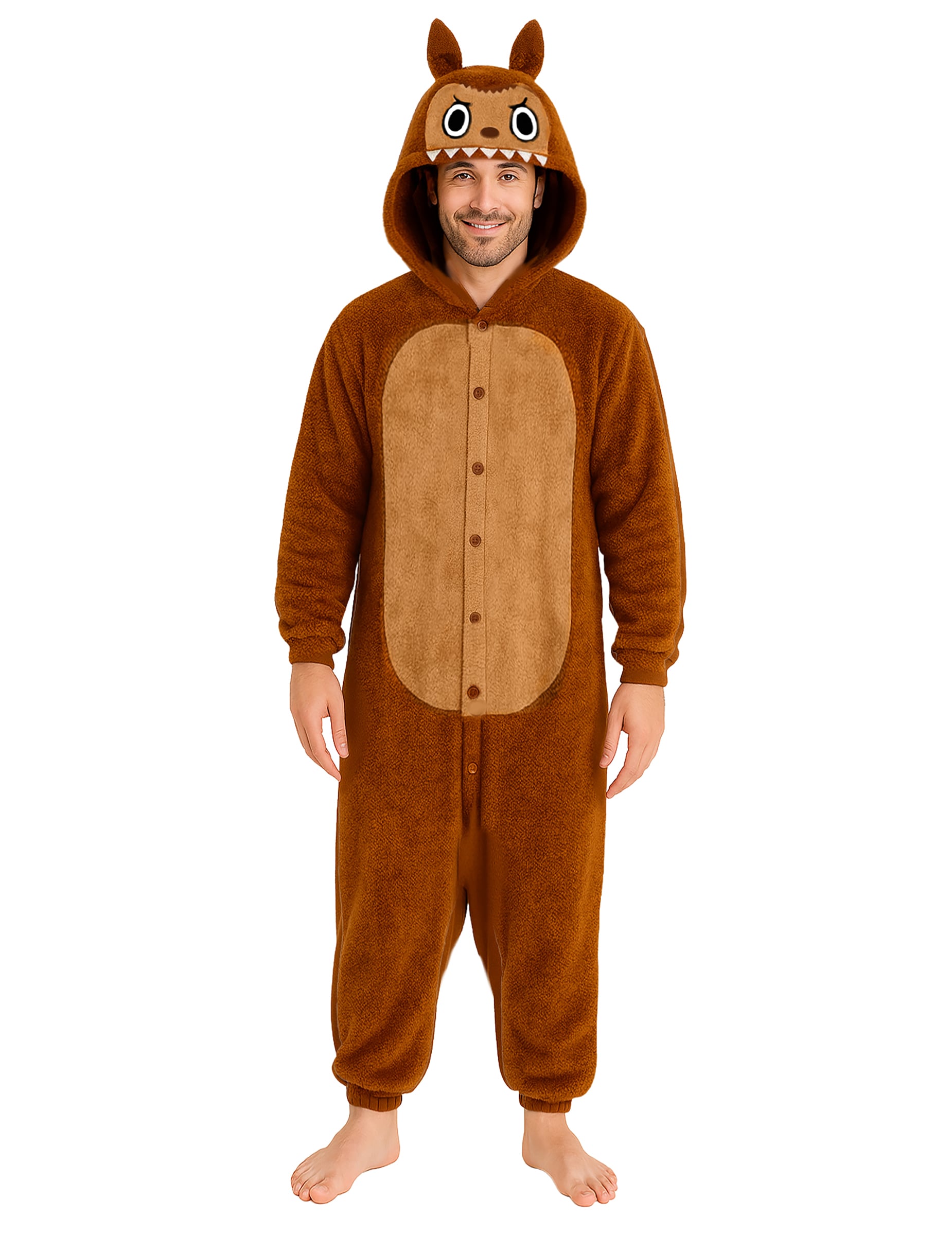 Monster Kostüm Herren braun von FIESTAS GUIRCA, S.L.