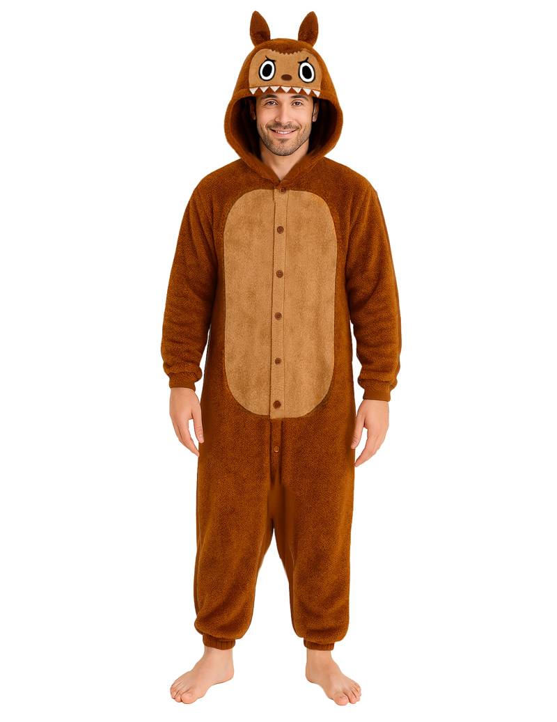 Monster Kostüm Herren braun von FIESTAS GUIRCA, S.L.