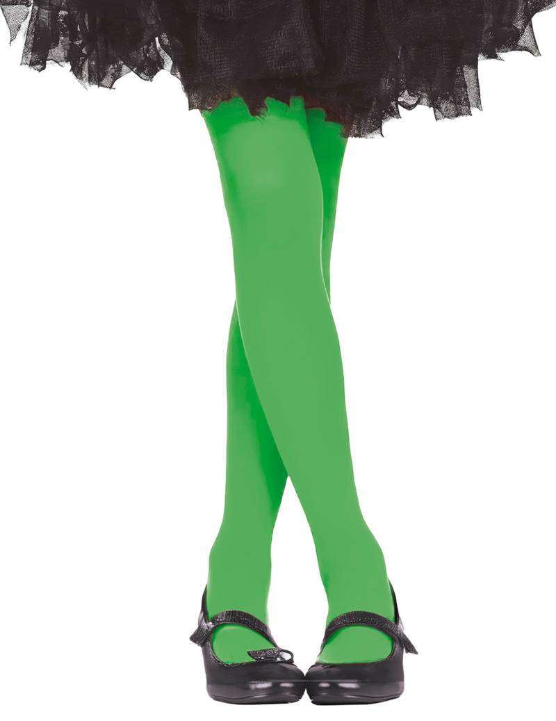 Neon Kinder-Strumpfhose grün von FIESTAS GUIRCA, S.L.