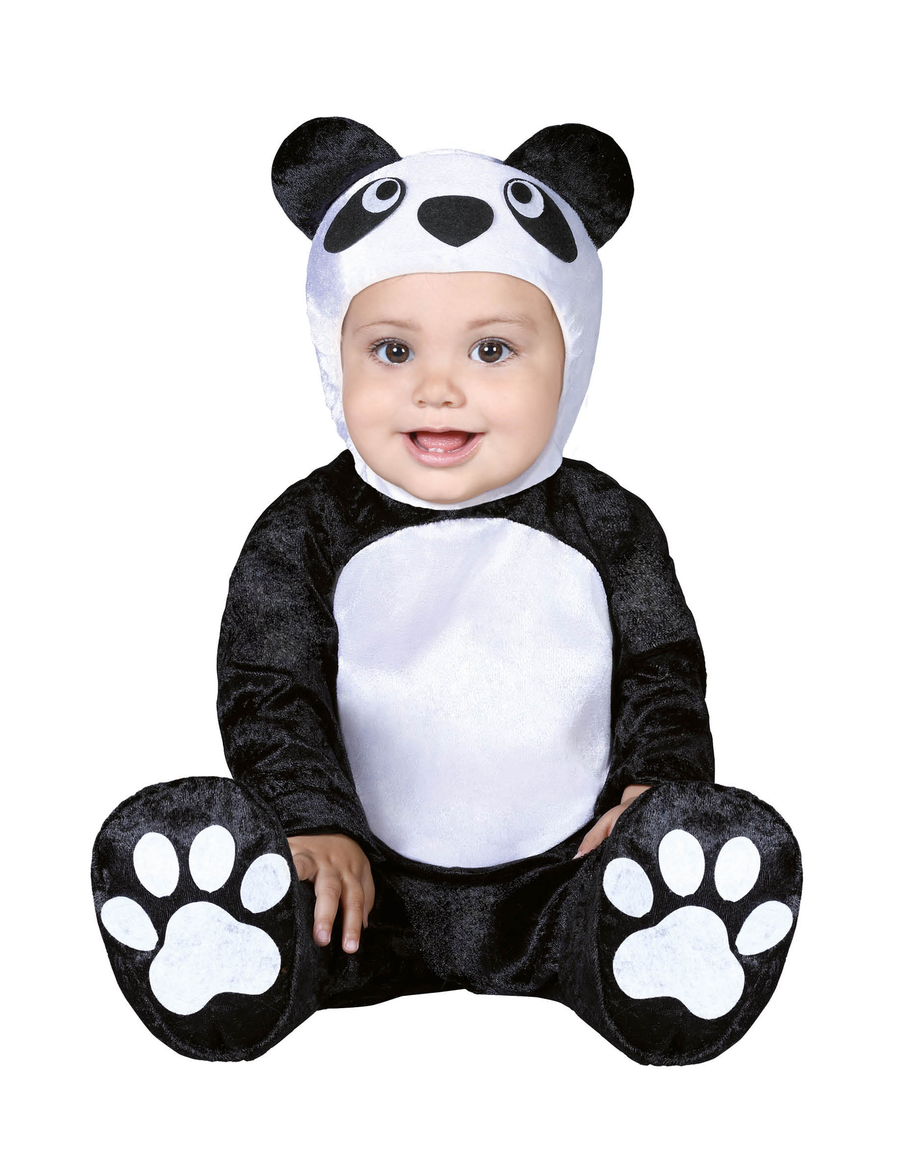 Niedliches Panda-Babykostüm schwarz-weiss von FIESTAS GUIRCA, S.L.