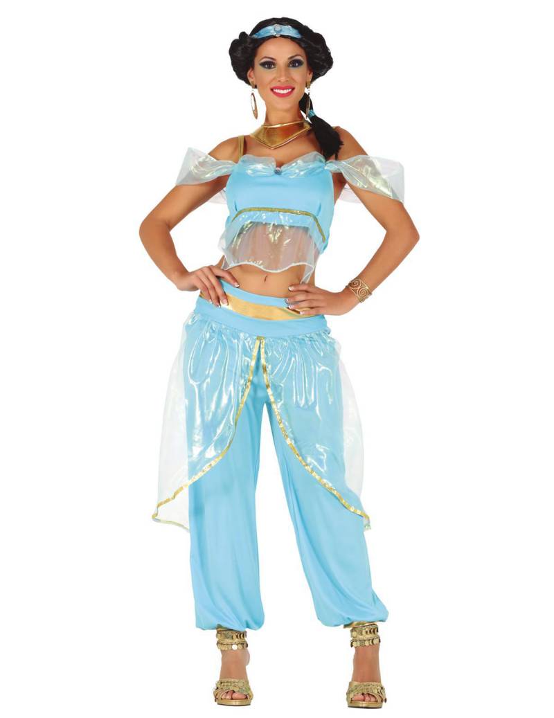 Orientalische Prinzessin Damenkostüm Faschingskostüm türkis von FIESTAS GUIRCA, S.L.