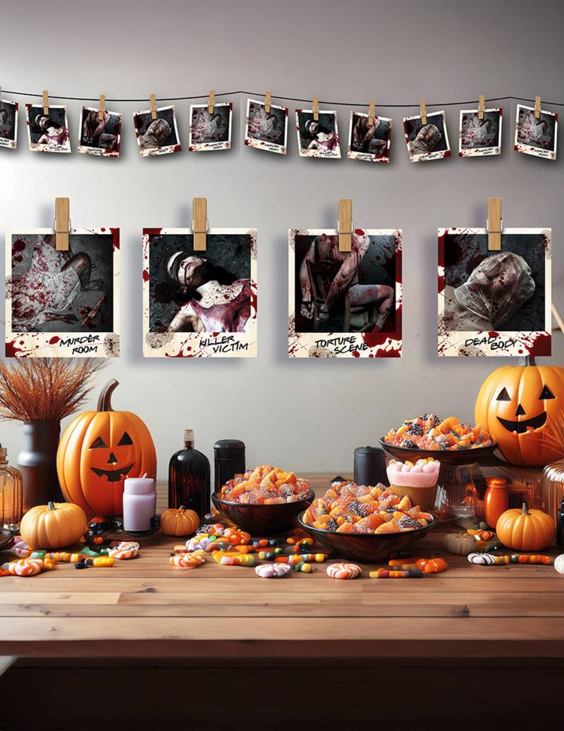 Papiergirlande Tatort 2,74 m Halloween Deko von FIESTAS GUIRCA, S.L.