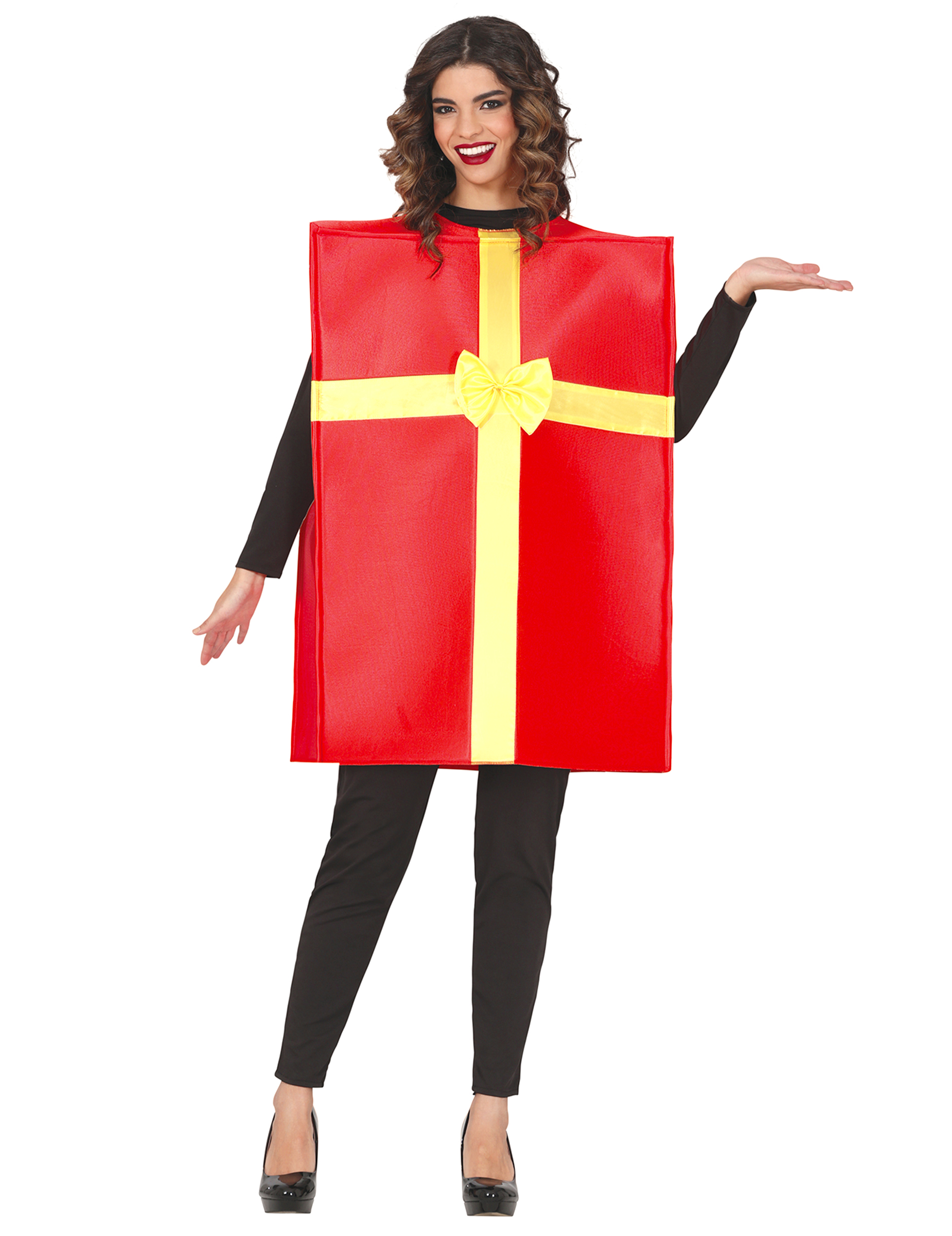 Weihnachtsgeschenk Kostüm Rot für Erwachsene von GUIRMA