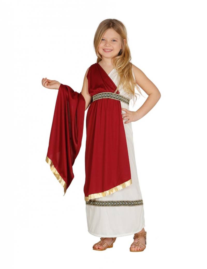 Römerin-Kostüm für Mädchen Faschingskostüm weiss-rot von FIESTAS GUIRCA, S.L.