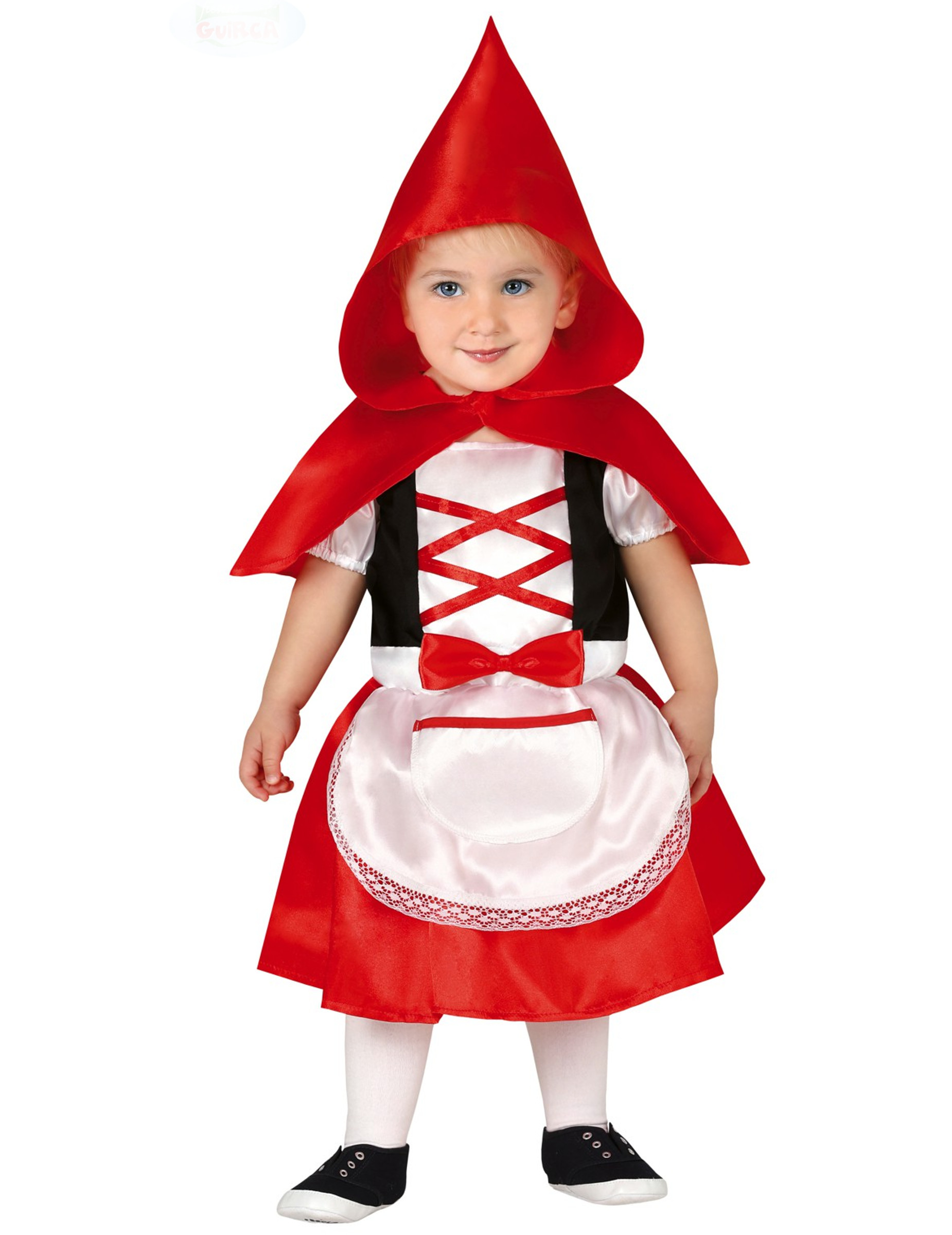 Rotkäppchen-Kostüm für Babys und Kleinkinder Baby-Karneval-Kostüm rot-schwarz-weiss von FIESTAS GUIRCA, S.L.