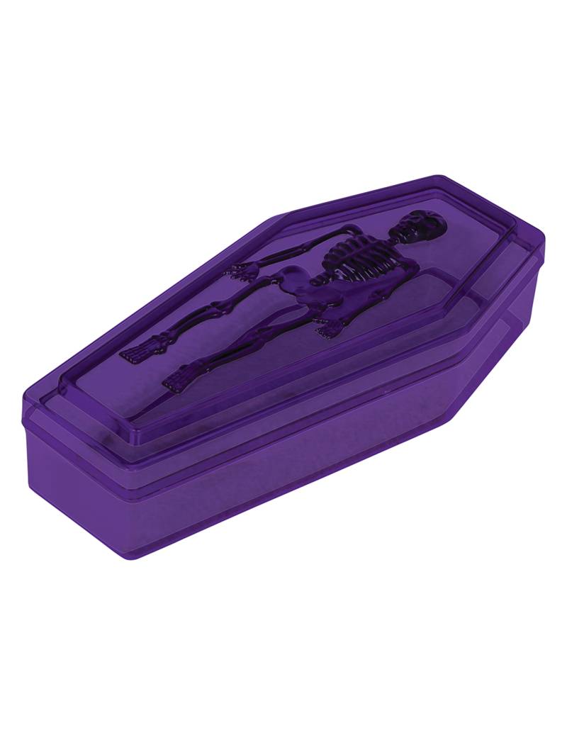 Schachtel Sarg mit Skellet 19 cm Lila Halloween Deko Schachtel Sarg mit Skellet 19 cm Lila Halloween Deko von FIESTAS GUIRCA, S.L.