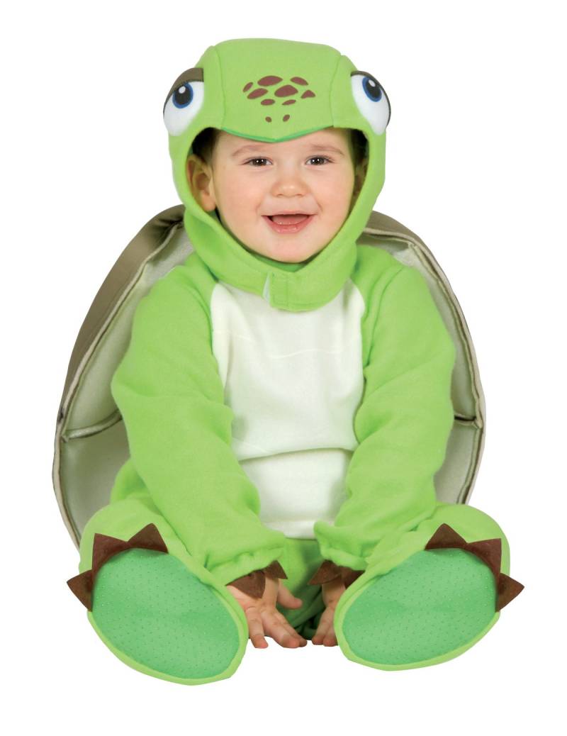 Schildkröten-Kleinkinderkostüm grün von FIESTAS GUIRCA, S.L.