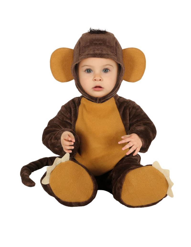 Schimpansen-Kostüm für Babys Tierkostüm braun von FIESTAS GUIRCA, S.L.