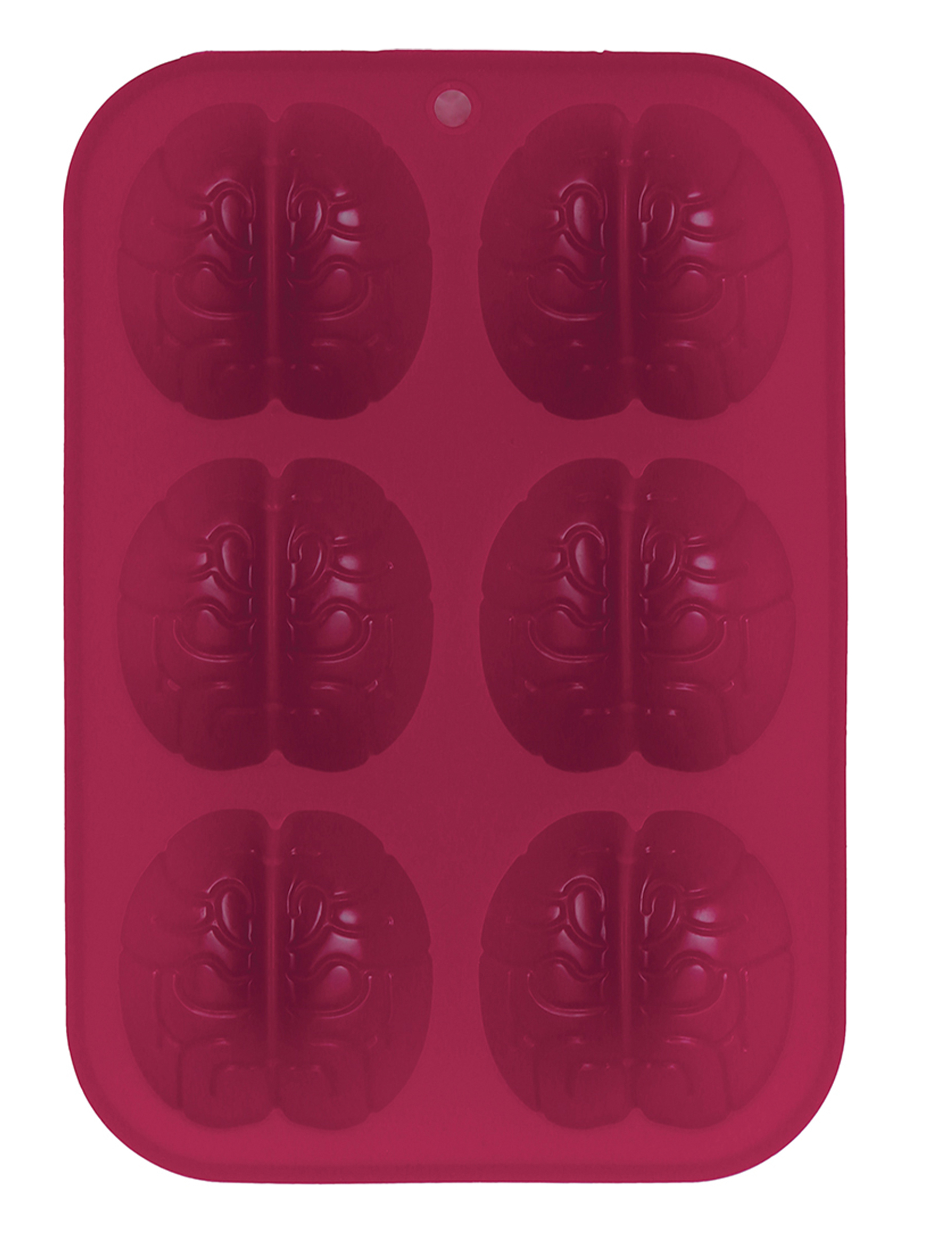 Silikonform 18 x 12 cm für 6 Gehirne Halloween Deko Silikonform 18 x 12 cm für 6 Gehirne Halloween Deko von FIESTAS GUIRCA, S.L.