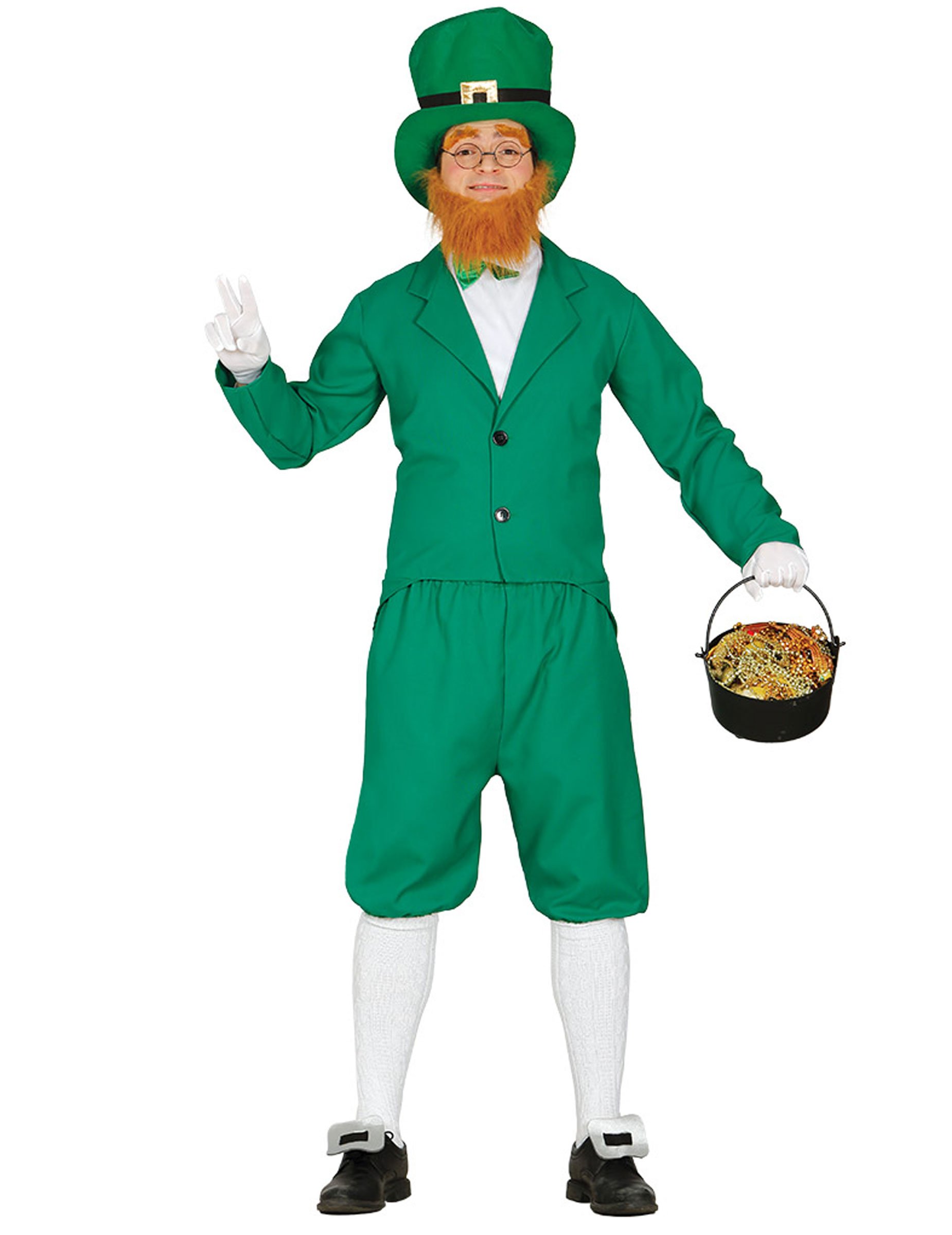 St. Patricks Day Kobold-Kostüm grün von FIESTAS GUIRCA, S.L.