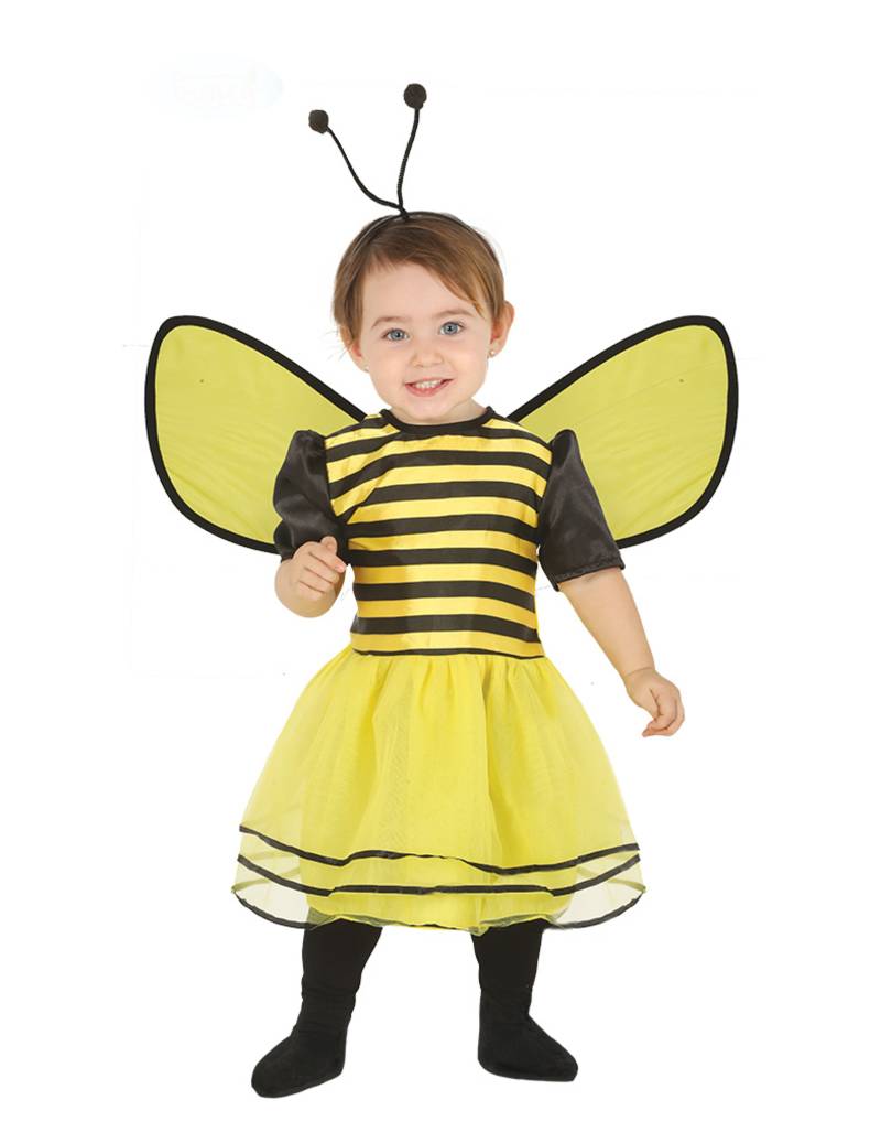Süsses Bienen-Kostüm mit Flügeln Kleinkinder-Kostüm gelb-schwarz von FIESTAS GUIRCA, S.L.