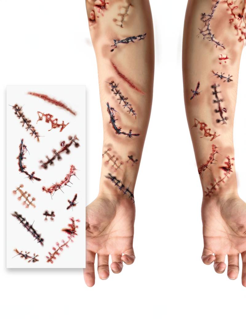 Tattoo Bogen mit Zombie Wunden und Narben von FIESTAS GUIRCA, S.L.