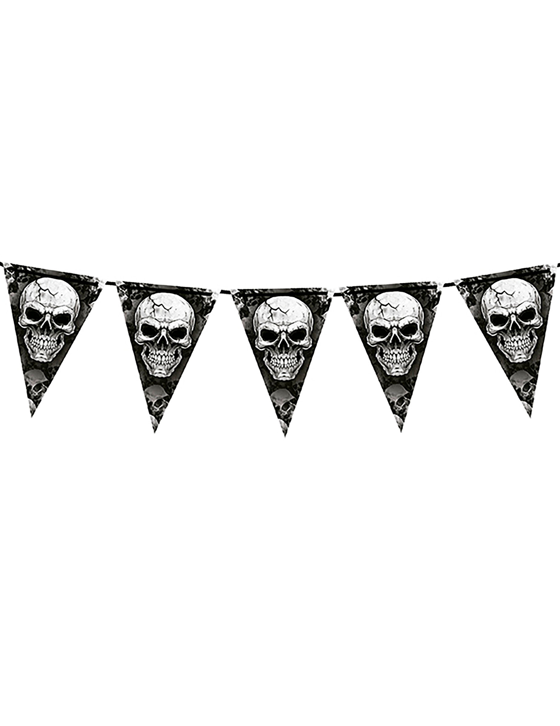 Totenkopf-Girlande Raumdeko 3m Totenkopf-Girlande Raumdeko 3m von FIESTAS GUIRCA, S.L.