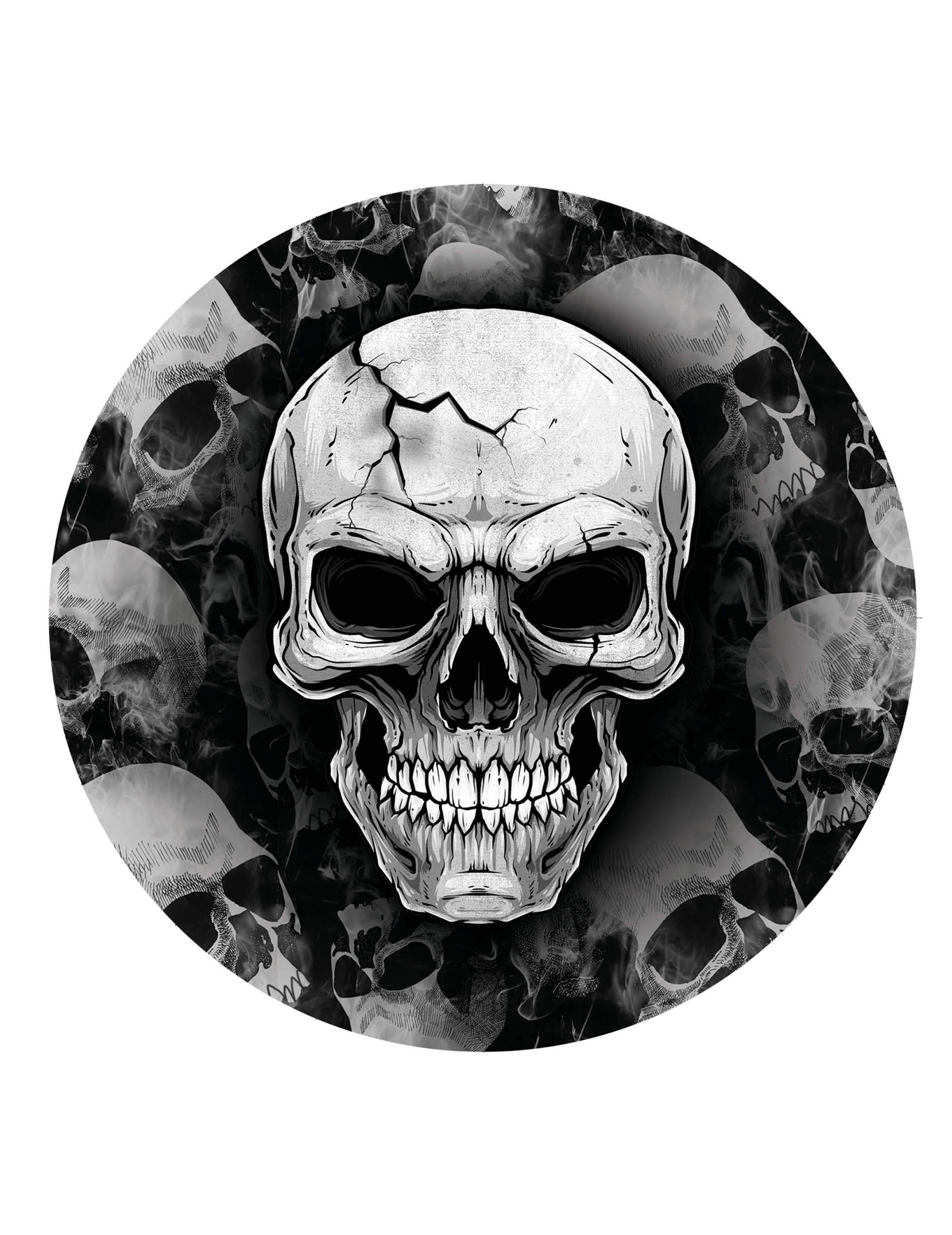 Totenkopf Pappteller 6 Stk. Totenkopf Pappteller 6 Stk. von FIESTAS GUIRCA, S.L.