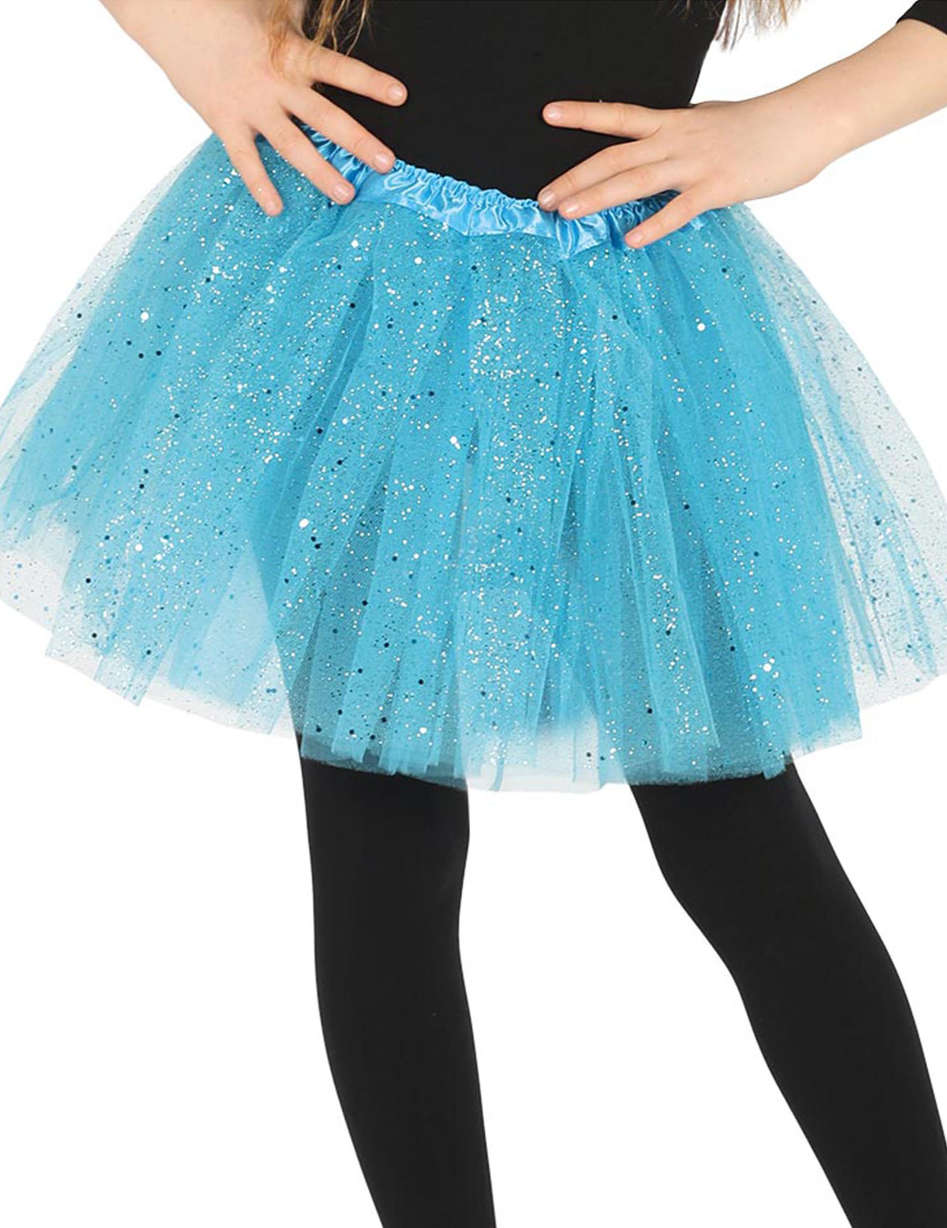 Tutu mit Glitter für Mädchen blau von FIESTAS GUIRCA, S.L.