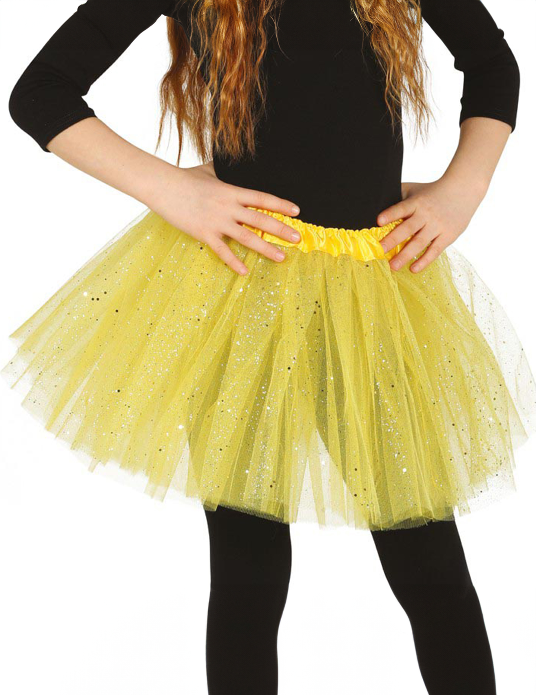 Tutu mit Glitzer für Mädchen gelb Tutu mit Glitzer für Mädchen gelb von FIESTAS GUIRCA, S.L.