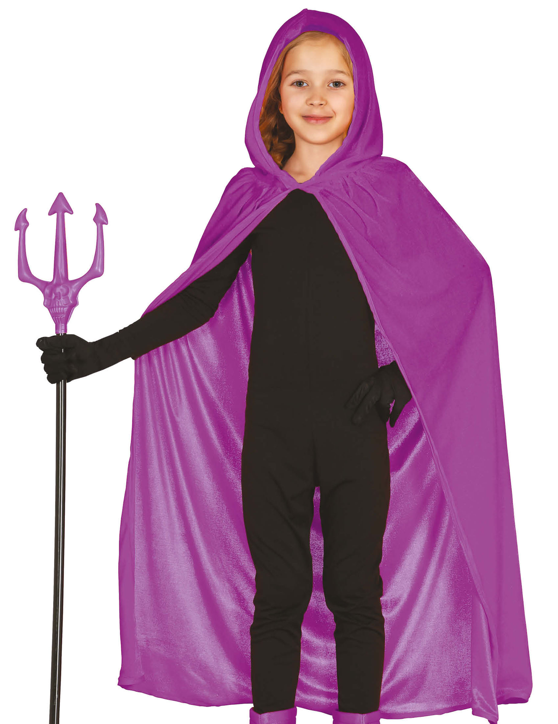 Umhang für Kinder mit Kapuze violett Umhang für Kinder mit Kapuze violett von FIESTAS GUIRCA, S.L.