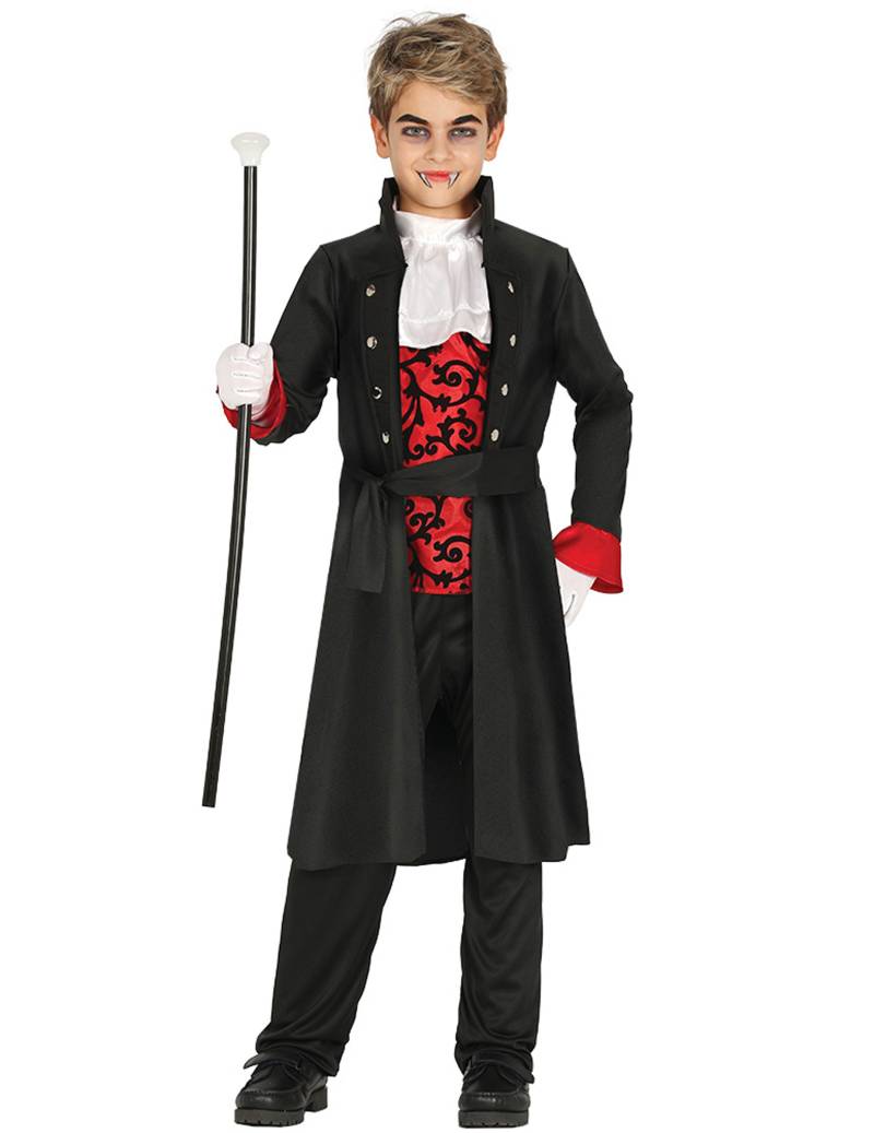 Vampirkostüm für Kinder Halloween schwarz-rot von FIESTAS GUIRCA, S.L.
