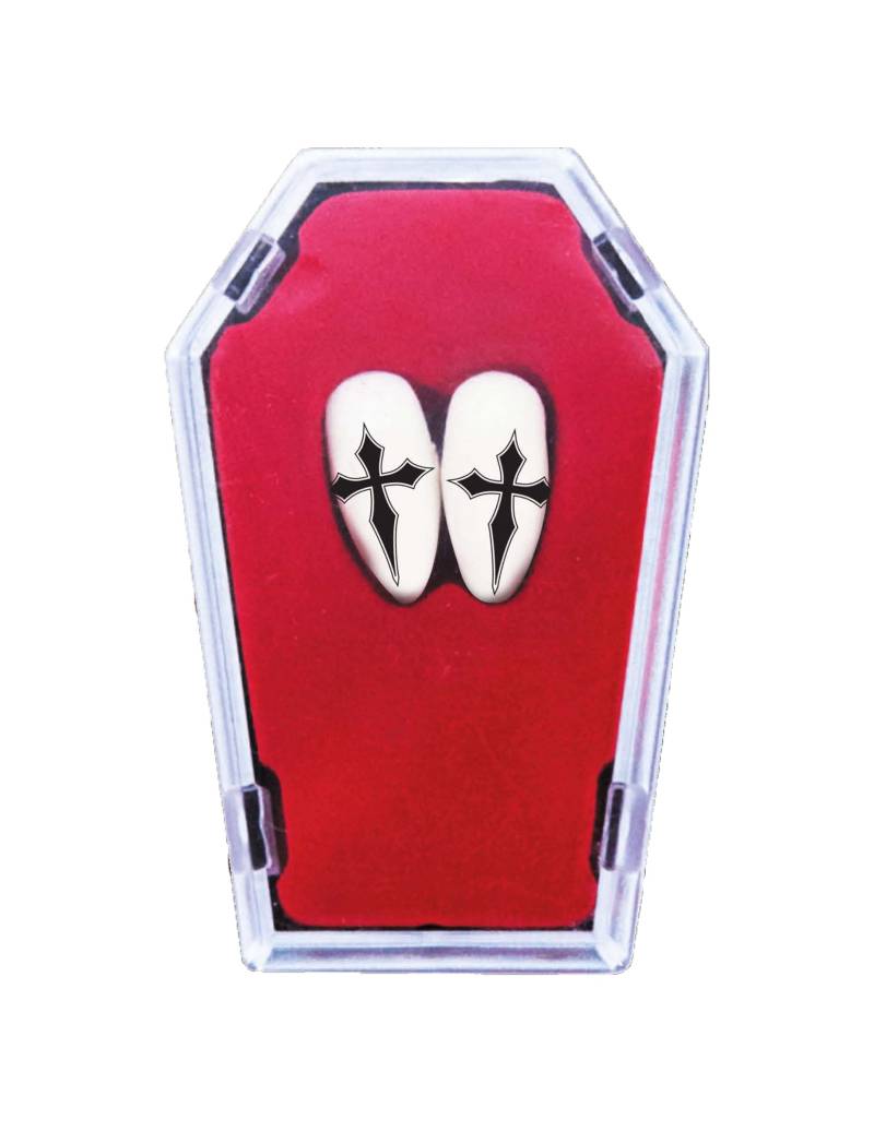 Vampirzähne mit Gothic Kreuzen von FIESTAS GUIRCA, S.L.