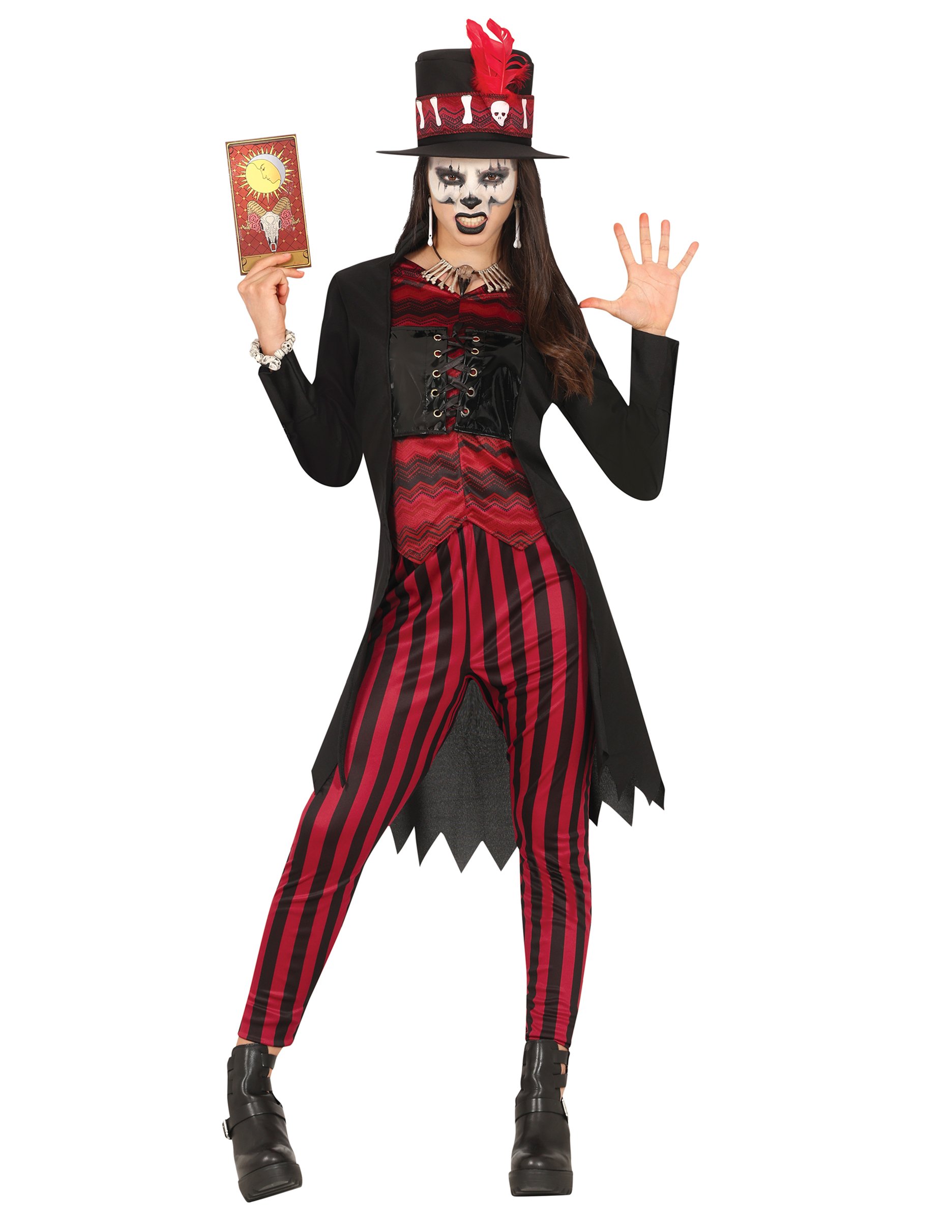 Vodoo-Hexe Kostüm für Teenager 5-teilig von FIESTAS GUIRCA, S.L.