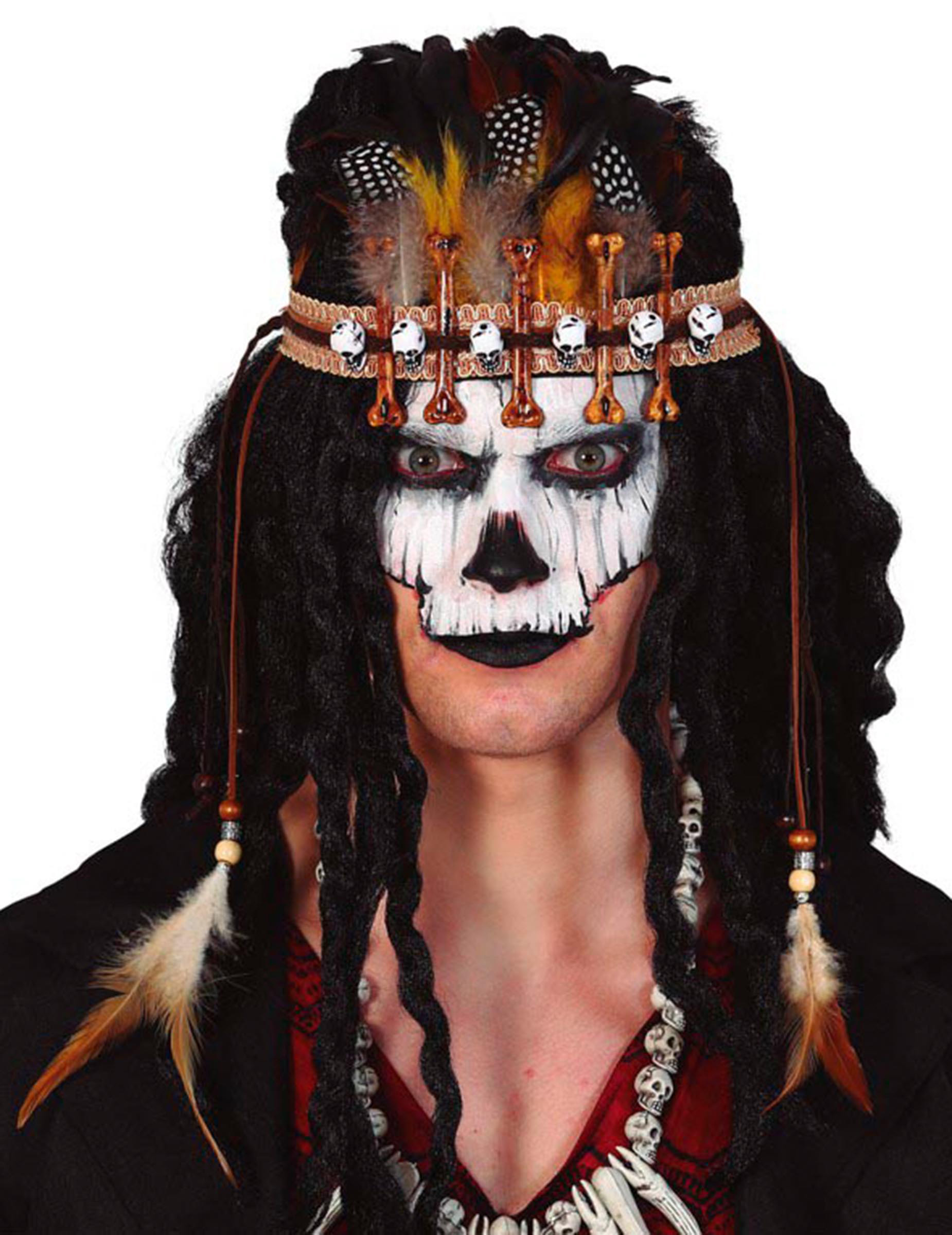 Voodoo Stirnband für Erwachsene Halloween von FIESTAS GUIRCA, S.L.