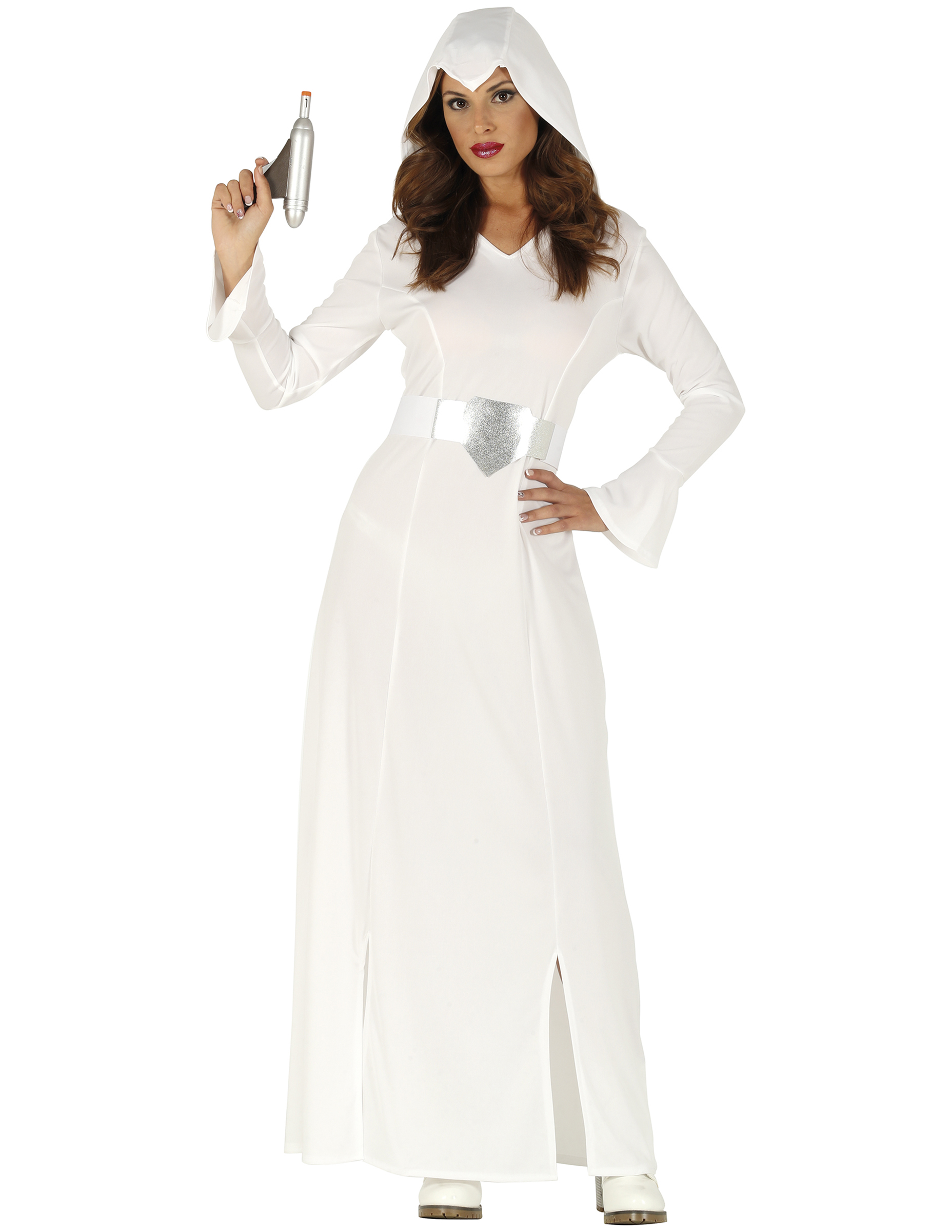 Weltall-Prinzessin Kostüm für Damen Faschingskostüm weiss-silber von FIESTAS GUIRCA, S.L.