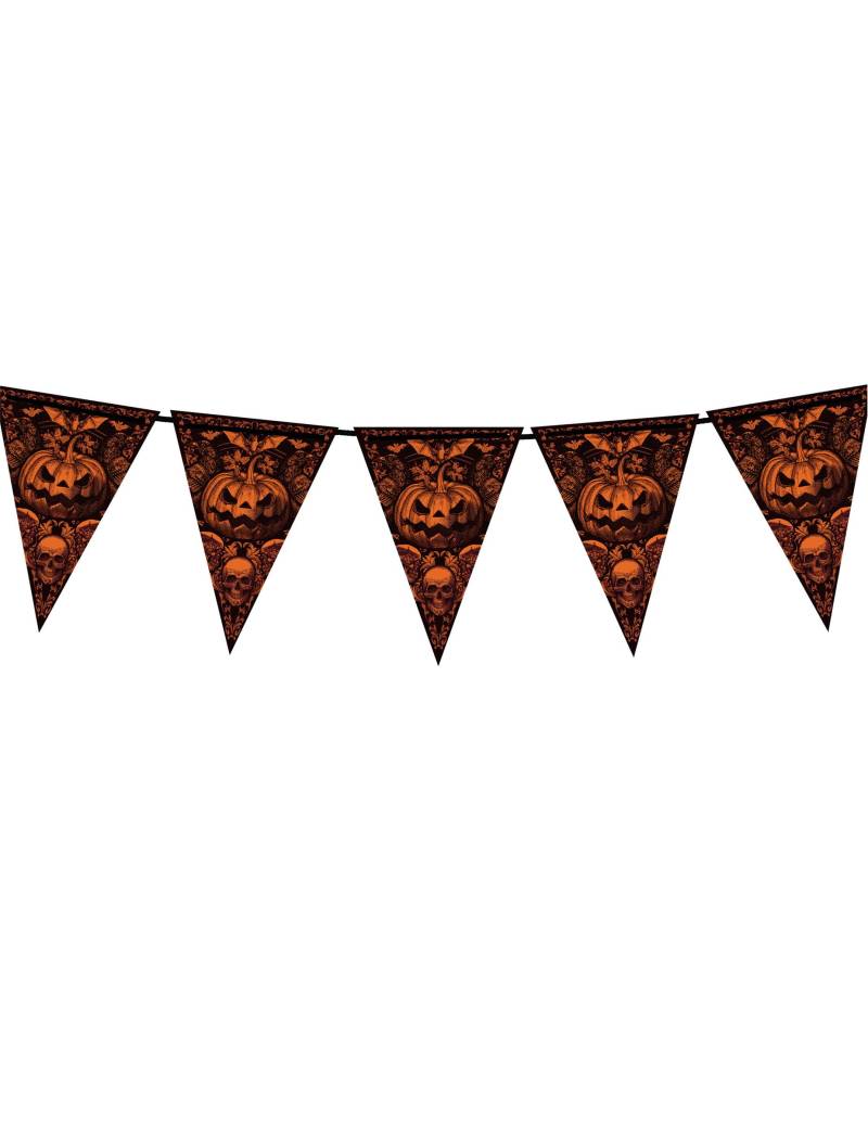 Wimpelgirlande Kürbis Halloween von FIESTAS GUIRCA, S.L.