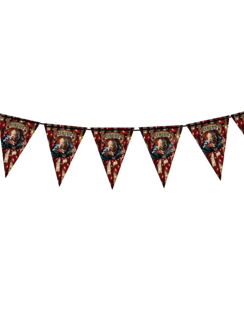Wimpelgirlande Zirkus Hängedeko Halloweendeko 3m von FIESTAS GUIRCA, S.L.