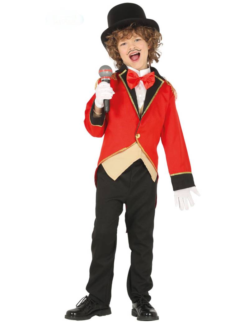 Zirkusdirektor-Kostüm für Kinder Karnevalskostüm schwarz-rot von FIESTAS GUIRCA, S.L.