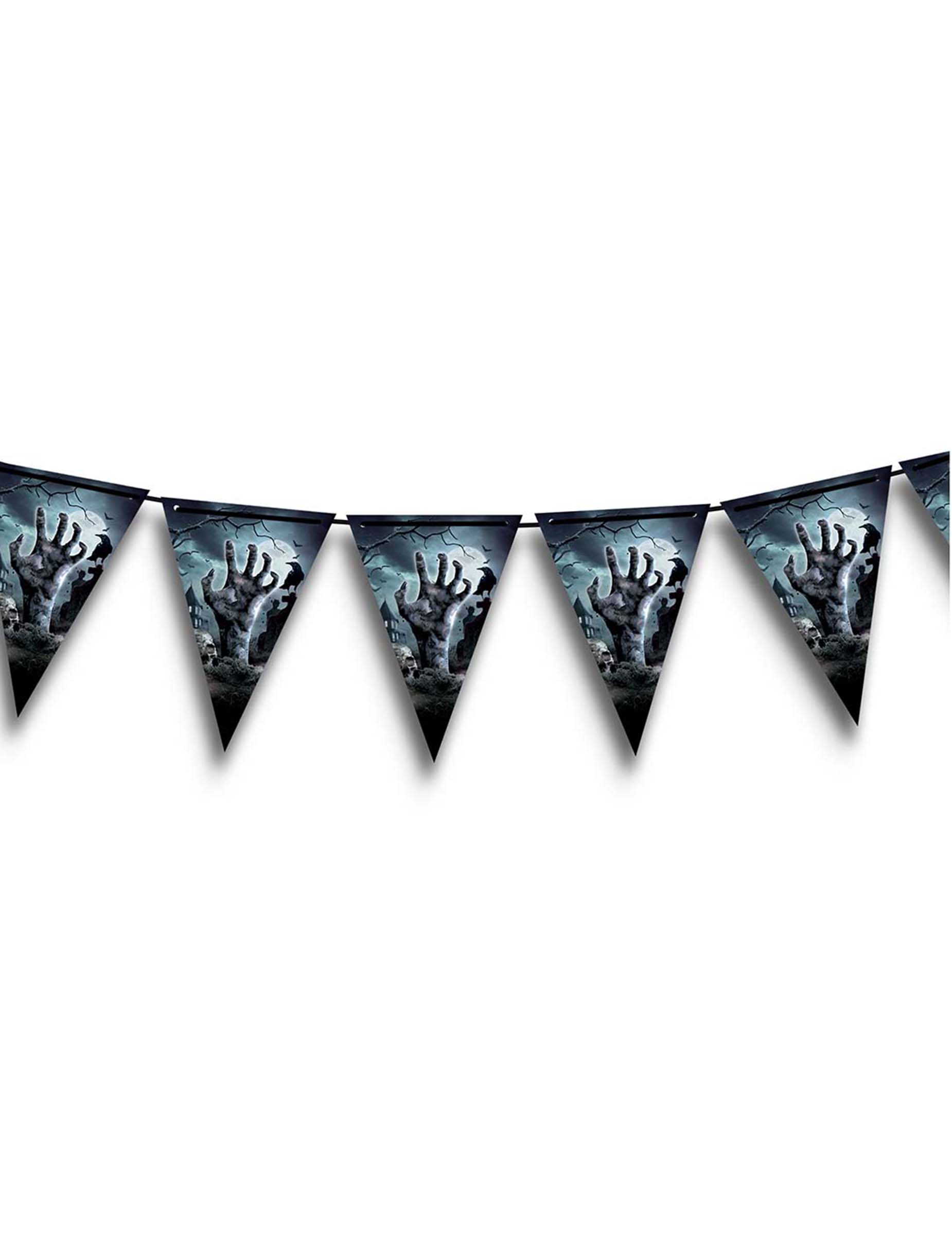 Zombiehand Wimpelgirlande Halloween 300 cm von FIESTAS GUIRCA, S.L.