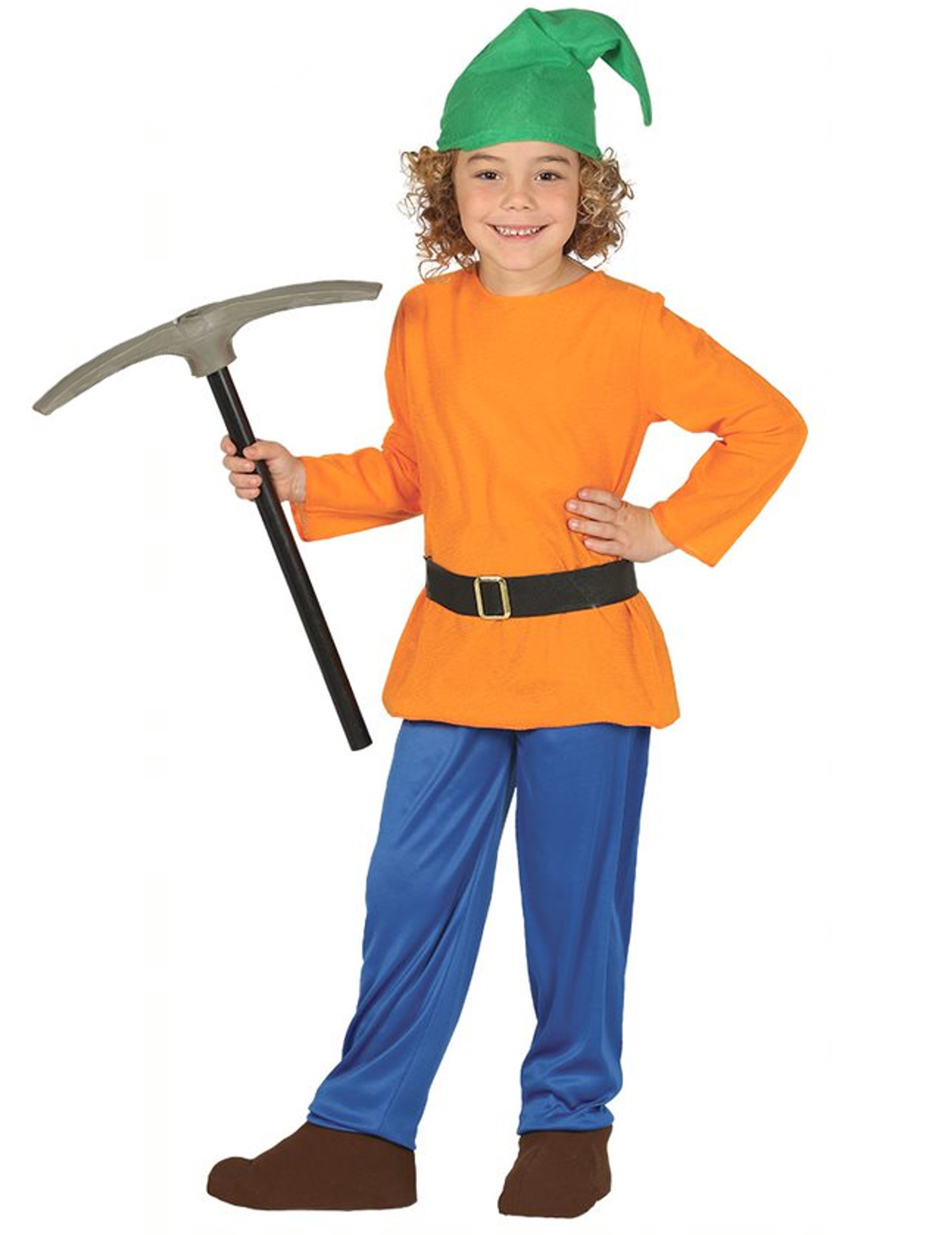 Zwerg-Kostüm für Kinder Fasching grün-orange-blau von FIESTAS GUIRCA, S.L.